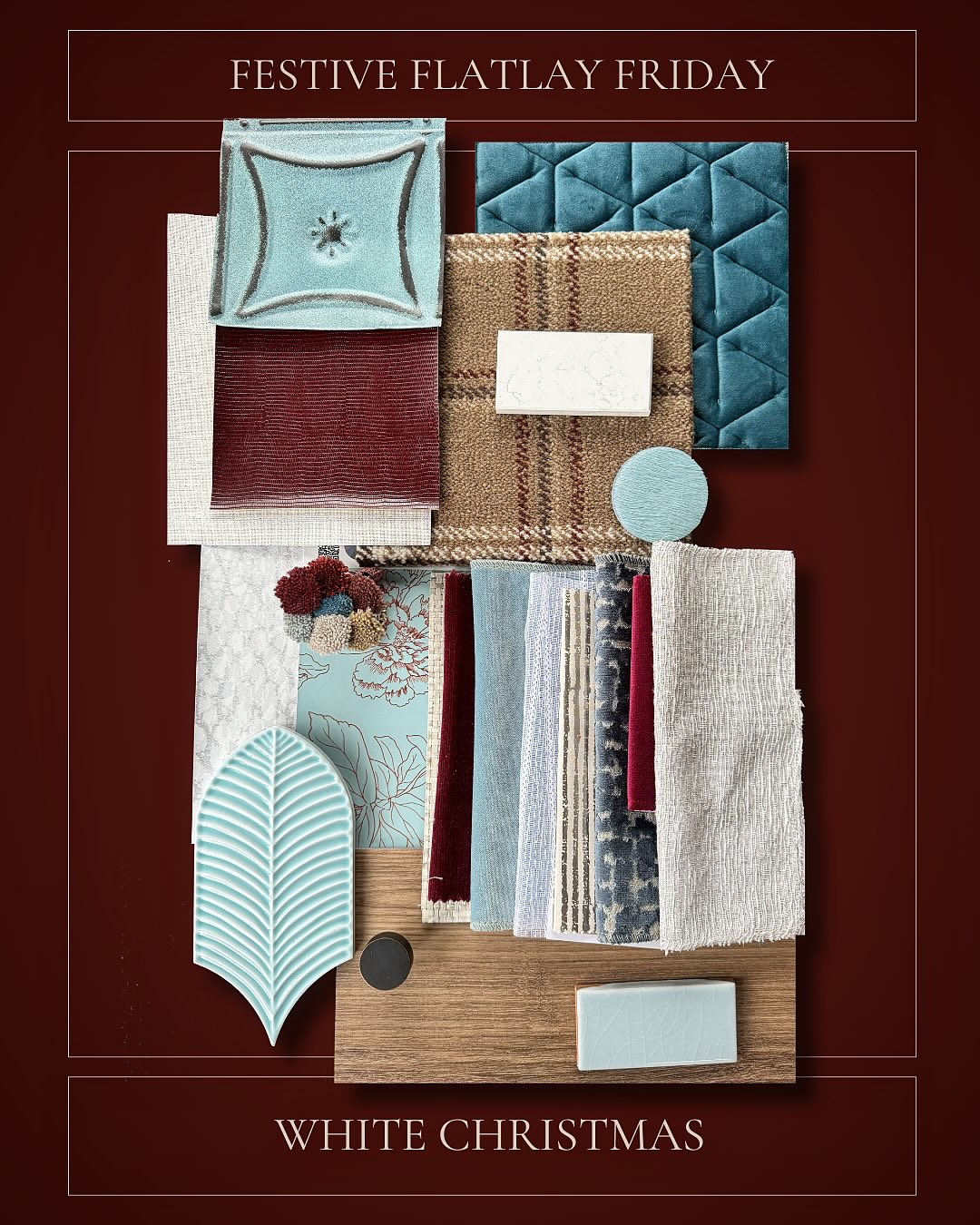 Celebrate the magic of the season with ‘White Christmas’—a timeless classic that fills our hearts with joy, nostalgia, and the enchanting spirit of the holidays! ❄️✨
.
.
.
#whitechristmas #festivemood #flatlayfriday #moodboardsaesthetic #designerboards #1954whitechristmas #sistersofwhitechristmas #dcdesigners #joyhopepeacelovetoeveryone #happyholidays