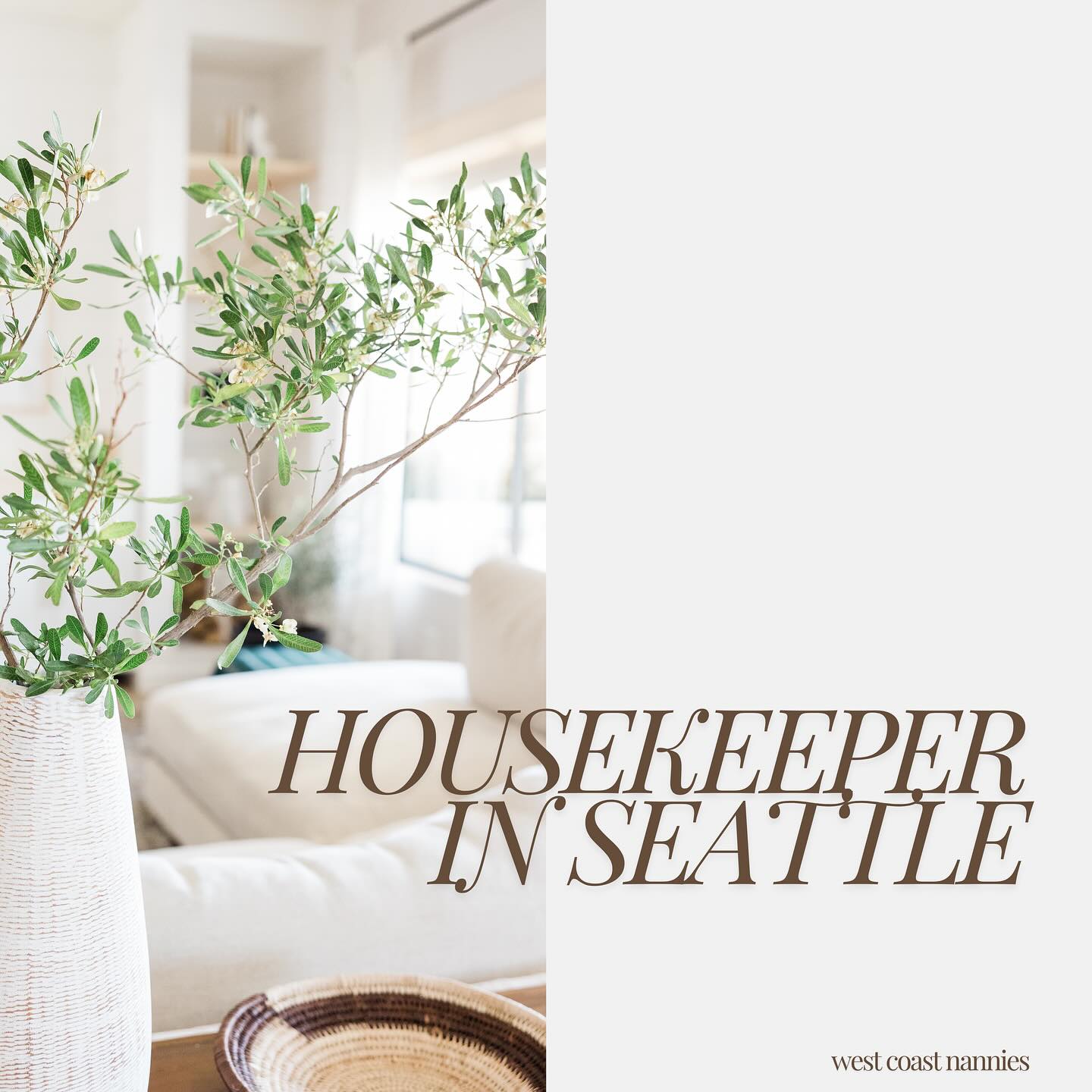 New housekeeper position available in Seattle. Check out the job board for full details!