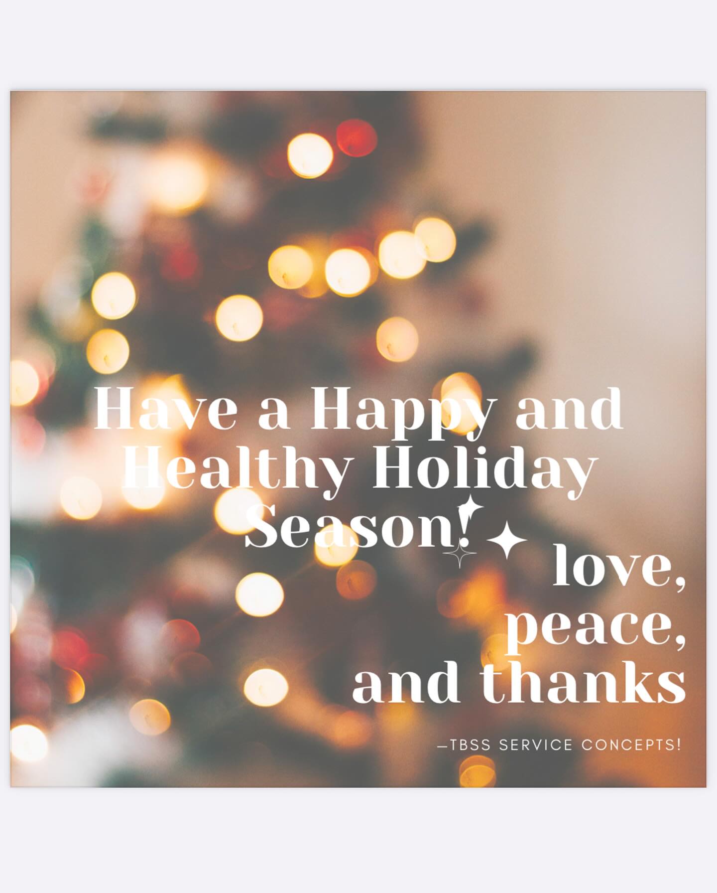 Happy Holidays from our families to yours! ๐