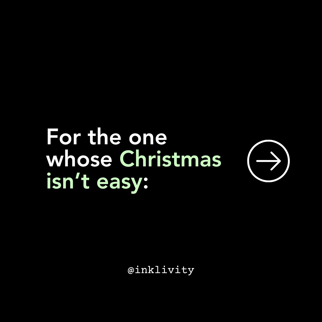 If you’re having a hard Christmas, this poem is for you ❤️ And if you’re love someone who is having a hard Christmas, let them you know you see them. Give them an extra hug for showing up ✨
_____
#inklivity