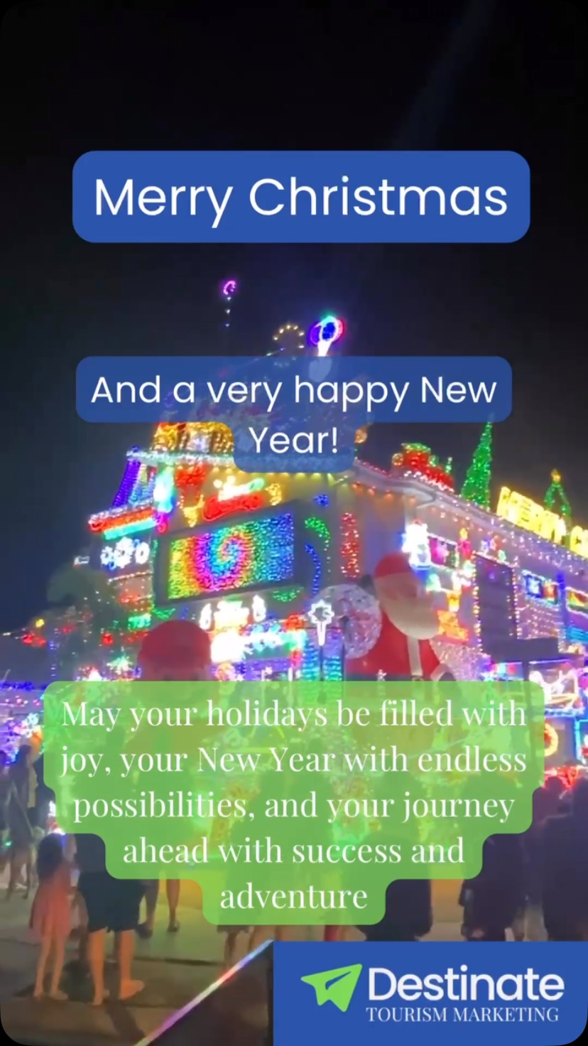 🎄✨ Merry Christmas from Destinate! Thank you for being part of our journey this year—we can’t wait to see what we’ll achieve together in 2025!
Video taken at my cousin’s house in Brisbane in 2023 - @merrystricklandchristmas - best light display ever! 😍
#MerryChristmas #HolidayWishes #TourismSuccess