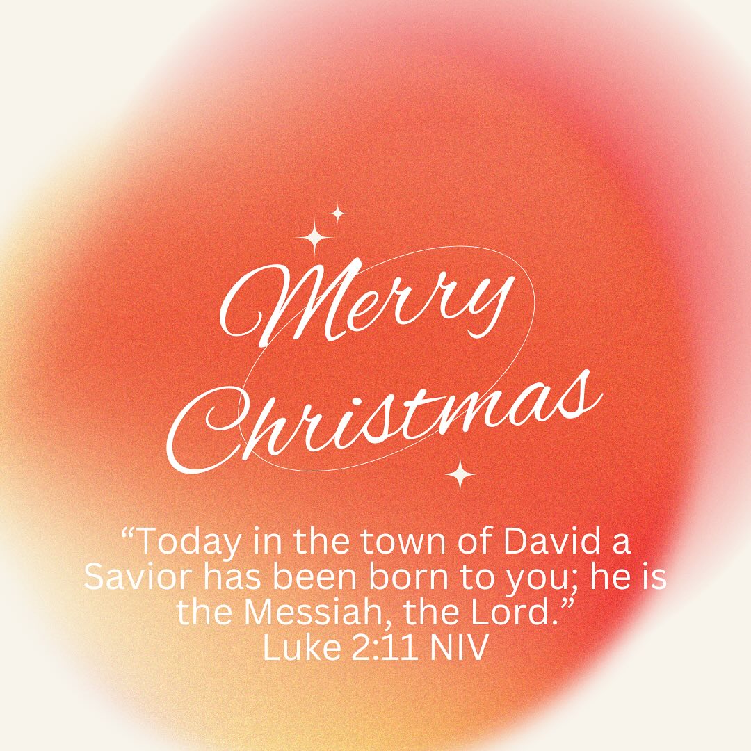 We cannot wait to celebrate the birth of Jesus with you all today!