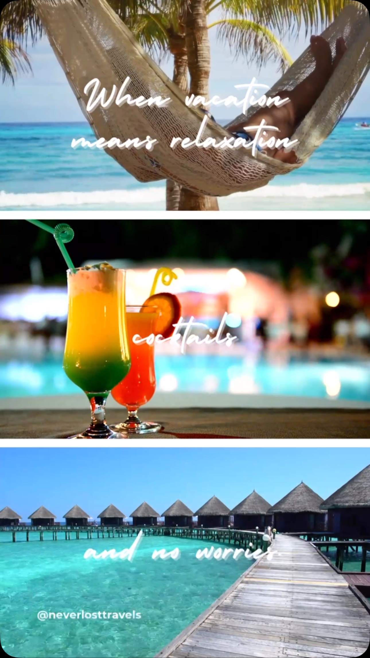 Tag a friend who is ready to cheers to this! 🍸🍹
.
.
.
#motivationmonday #relax #getaway #weekendgetaway #neverlosttravels #Neverlostpanda