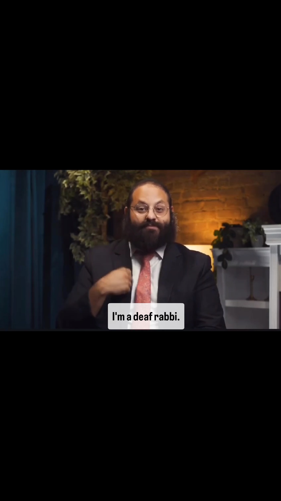 “You are the Light” Rabbi Yehoshua Soudakoff, who is deaf, shares this powerful message for night #1 #chanukah #hospital #jewish #deaf #healing #positivity
