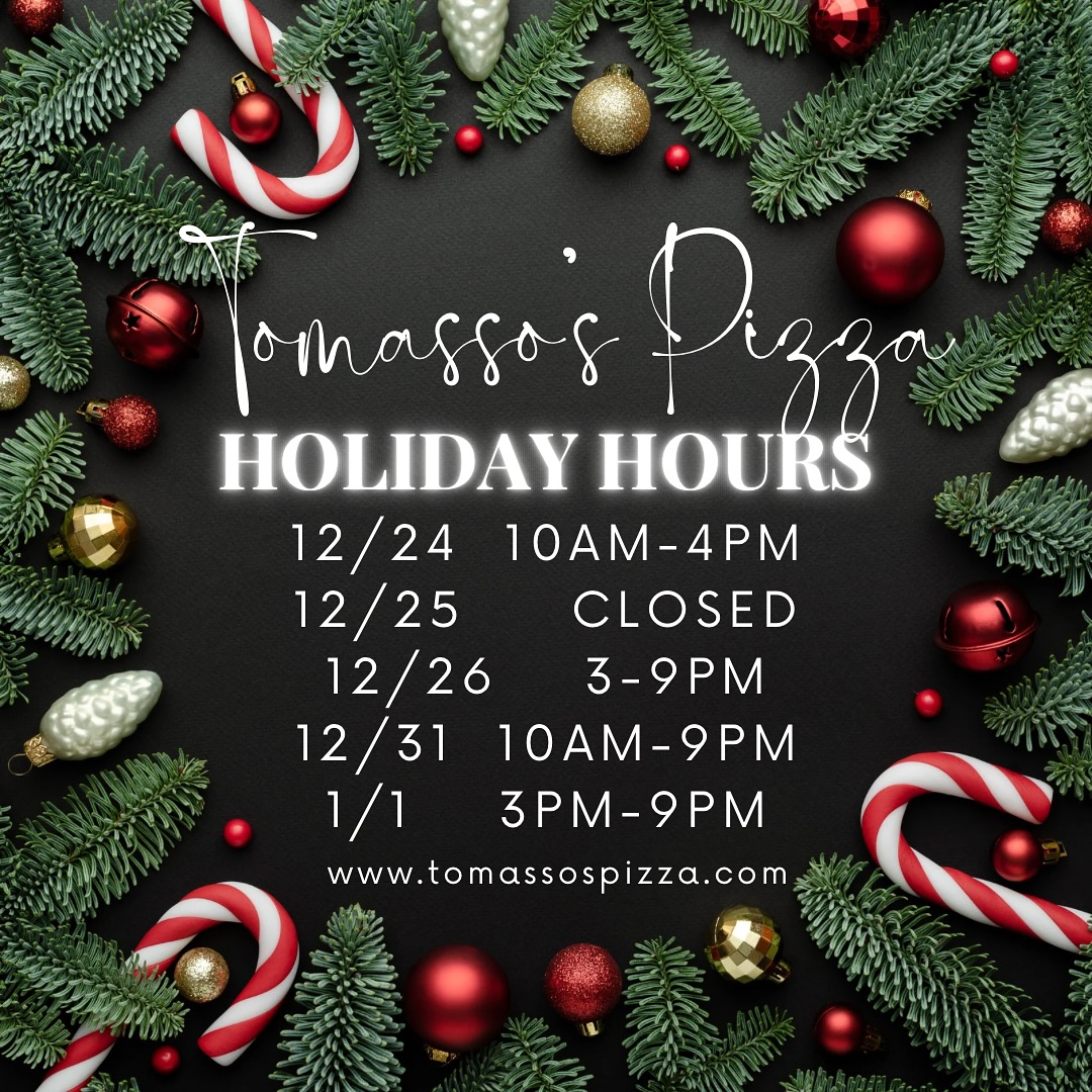 UPDATED HOURS: Late openings at 3pm on 12/26 and 1/1. We are still closing at 4 on Christmas Eve, and will be closed all day on Christmas. Thank you all for such a busy and fulfilling holiday season!! ā¤ļøšš