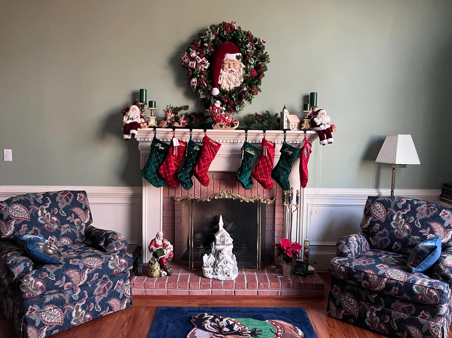 Back home at the North Pole, Mrs Claus has created a beautiful, peaceful, restful setting. What a wonderful way to bring a close to all my visits. Merry Christmas to all!