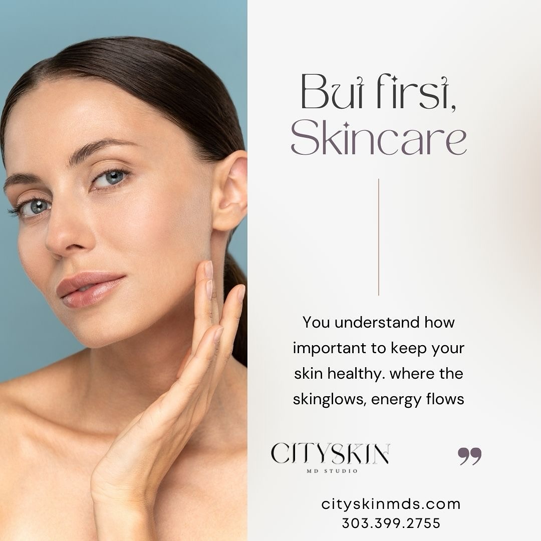 ✨ But first, skincare! ✨ Your skin is your glow, your confidence, and your energy. Prioritize healthy, radiant skin with CitySkin MD Studio – where beauty meets wellness. 💆♀️ Visit us today and let your glow flow! 🌟
cityskinmds.com | 📞 303.399.2755
#SkincareGoals #SkinHealth #RadiantGlow #HealthySkinJourney #GlowFromWithin #SkincareEssentials #DermatologyCare #SkinCareRoutine #SelfCareMatters #BeautyAndWellness #SkinConfidence #HealthySkinTips #CitySkinMD #DenverSkincare #SkinCareClinic #FreshFaceForward #LoveYourSkin #EnergyFlows #SkinGoalsAchieved #GlowGetter
