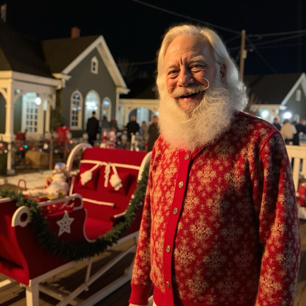 Visions of Santa’s casual wardrobe, courtesy of AI.