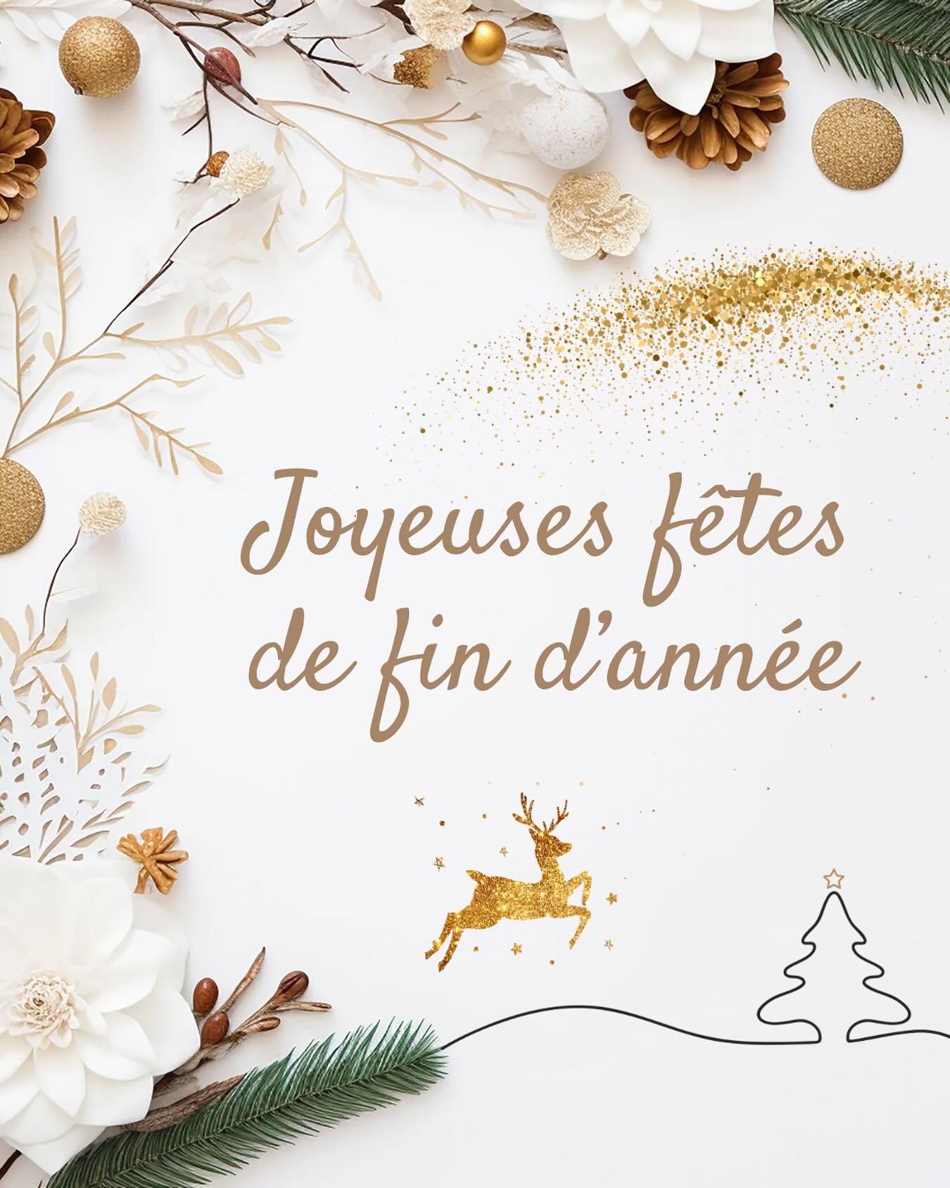 En ce jour de Noël, je souhaite vous remercier pour votre fidélité malgré mon absence des réseaux sociaux depuis quelques mois.
Je vous souhaite de très belles fêtes avec vos proches ! Et une année 2025 remplie de joie, sérénités et beaucoup d’amour.