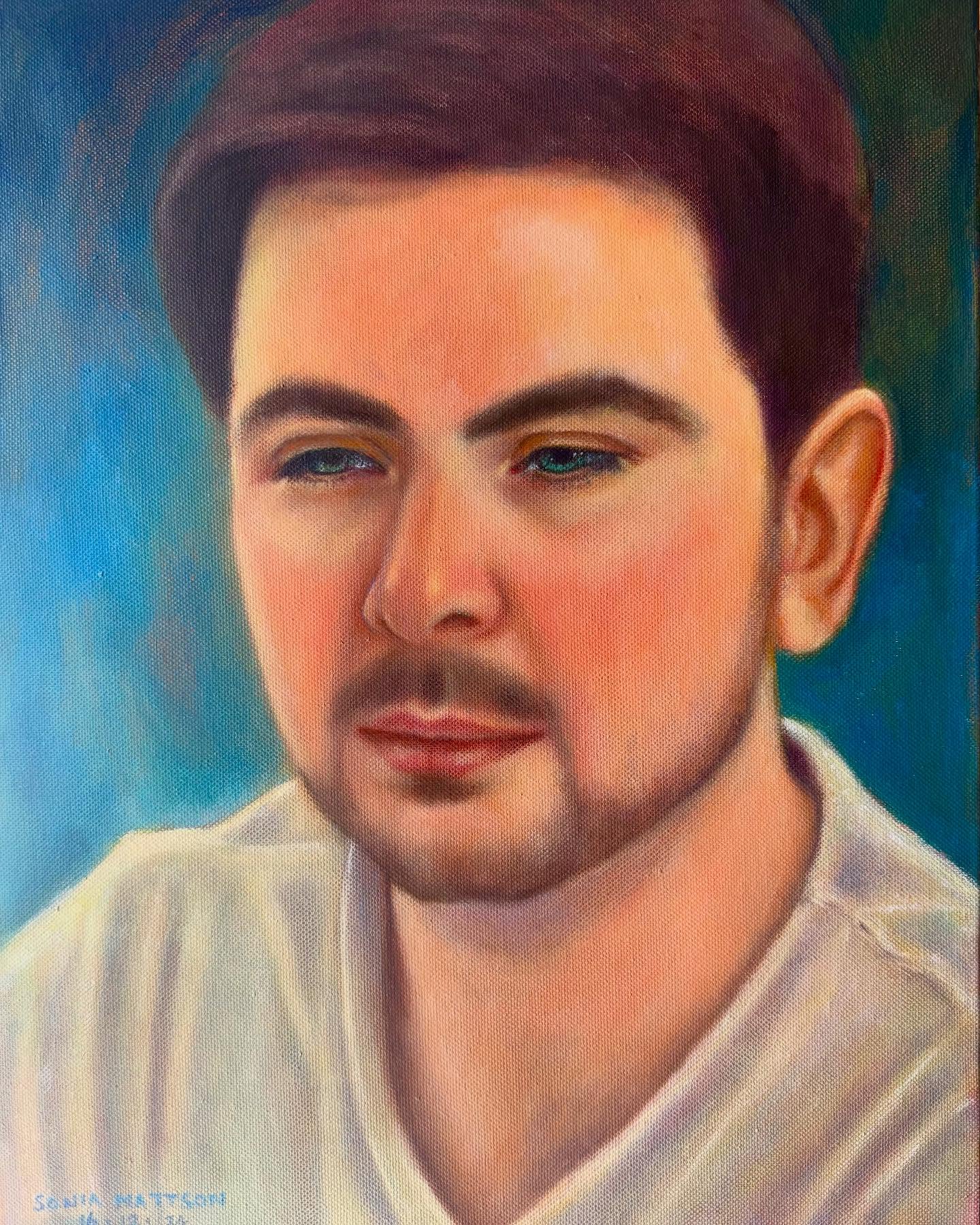 ‘Riley’ water miscible oil on canvas. My dear nephew, our much loved family member. #portrait #portraitcommission #artcollector #artcollectorofig #portraitpaintings