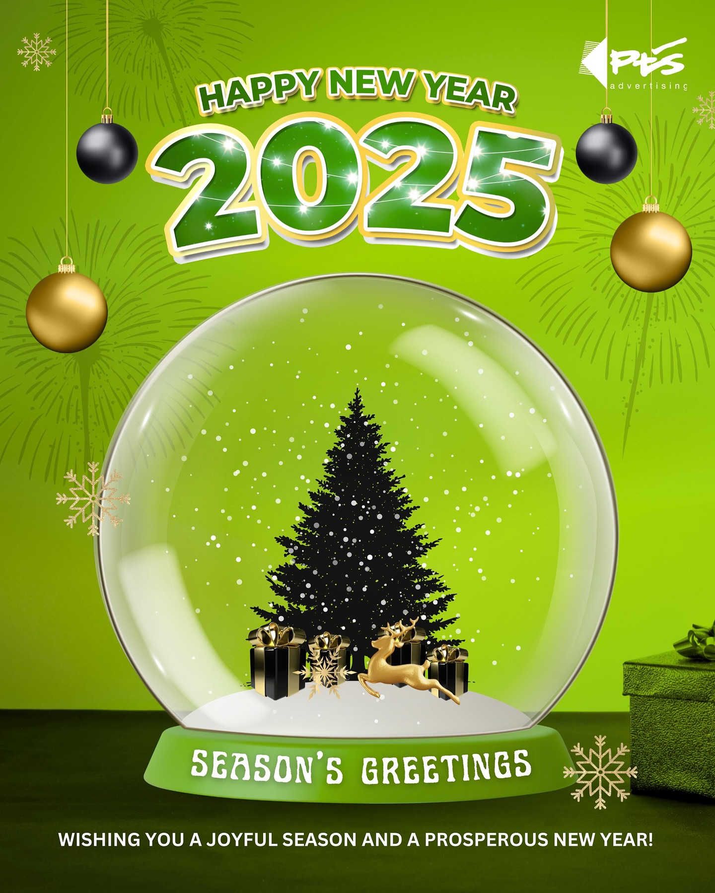 ✨ Cheers to a brighter and better 2025! 🌟Sending you our warmest wishes this holiday season may your year be filled with joy, love, and endless possibilities. Here’s to new beginnings and making every moment count. Happy New Year! 🎆 #Hello2025 #ptsadvertising