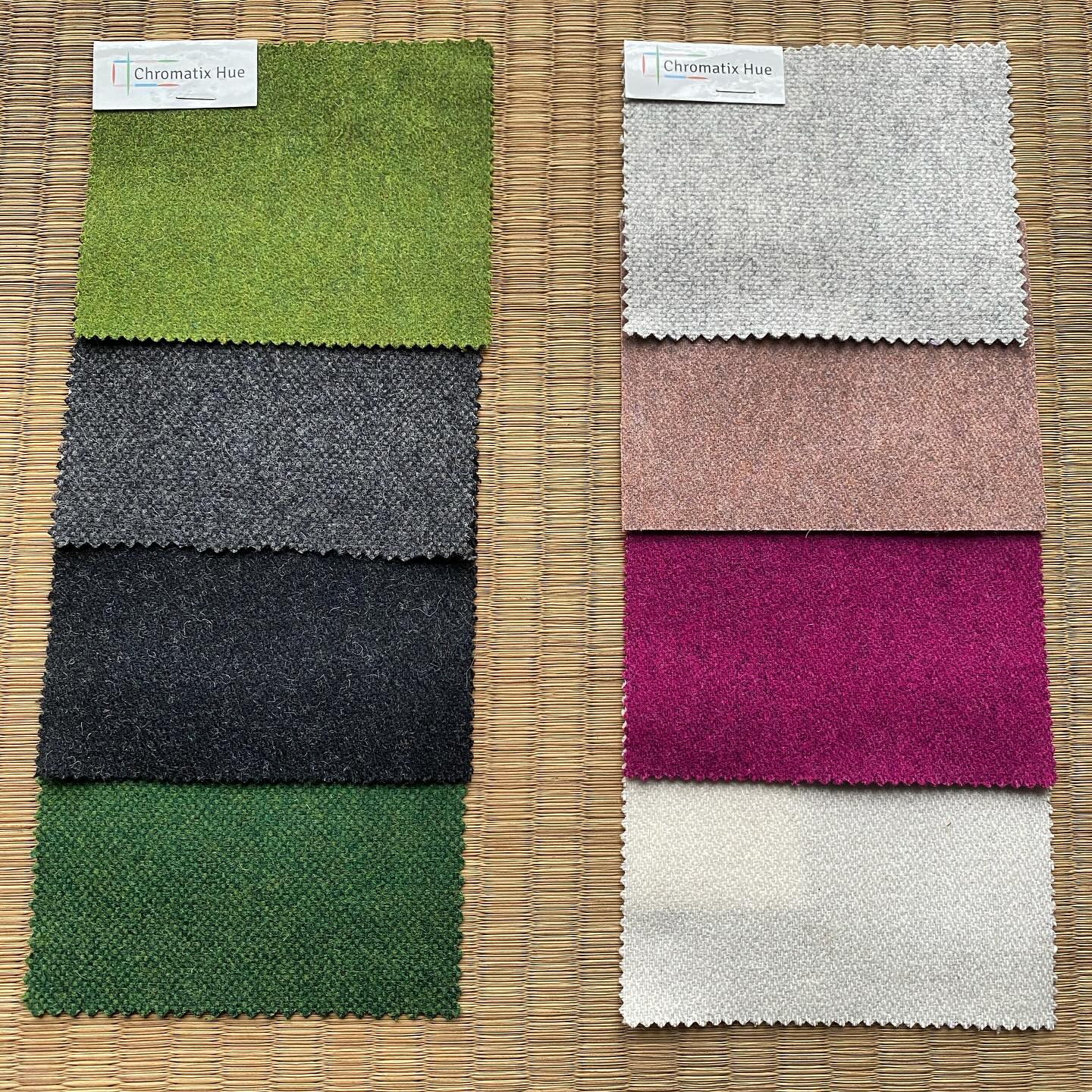 Just a little Wicked palette for you on this Monday #wicked #textile #wool #italy #performance #interiordesign Products Shown:
Georgette Moss
Georgie Lava Rock
Georgette Locomotive
Georgie Shamrock
Georgie Arctic
Georgette Blushing Pink - NEW!
Georgette Hot Pink
Georgette Alpaca