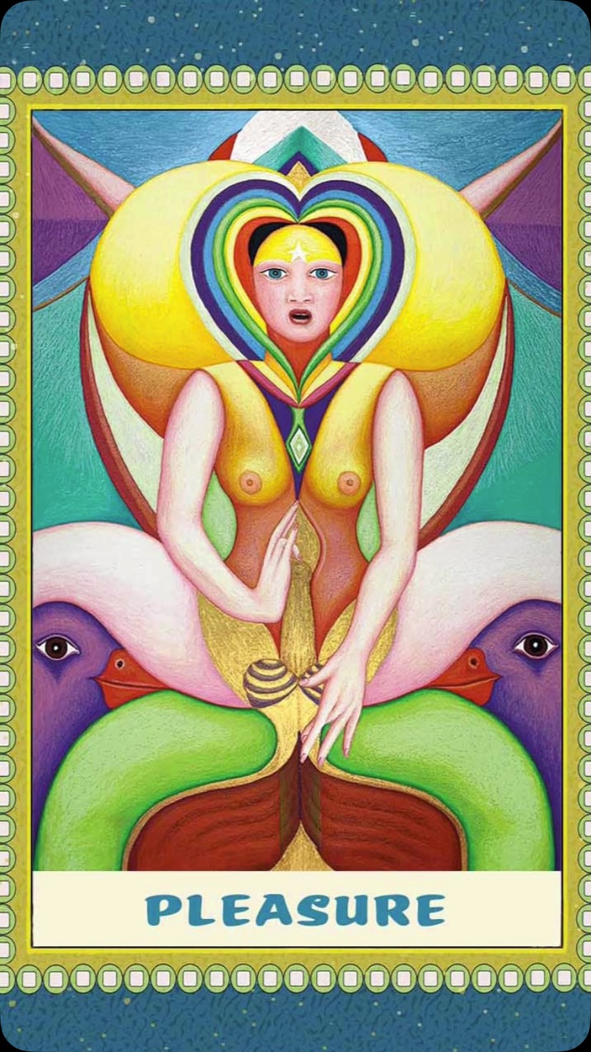 🎁💝 PLEASURE 💝🎁, Oracle card for today
The power of pleasure lies in its ability to reconnect us to the present moment. In a world that often glorifies hustle and constant productivity, pleasure reminds us of our humanity, our joy, and the beauty of simply being. It’s not frivolous or selfish—it’s fuel for our souls. Whether it’s savoring a warm cup of tea, feeling the sun on your skin, losing yourself in laughter or sexuality, pleasure is an anchor to joy and brings us in our body, even in the most chaotic times.
Pleasure has a ripple effect. When we honor it, we show ourselves—and others—that life isn’t just about checking off to-do lists or meeting expectations. It’s about tasting, feeling, and truly living. Taking time for pleasure recharges our energy, boosts creativity, and strengthens our resilience. It reminds us that life isn’t meant to be endured; it’s meant to be celebrated.
By embracing pleasure, we honor the truth that we deserve happiness and fulfillment—not as a reward but as a birthright. So, take a deep breath, listen to what makes your heart sing, and let pleasure guide you to a more vibrant, meaningful life. In those moments, you’ll find not just happiness but a profound sense of wholeness.
POSSIBLE AFFIRMATIONS
· Pleasure fuels my creativity, energy, and sense of purpose.
· I let go of guilt and welcome pleasure as an essential part of my well-being.
· I honor pleasure as a form of self-love and self-care.
#pleasure #selflove #selfcare #wellbeing #presentmoment #soulart #oraclecards #inspirationalcards #art #tarot #carddeck #visualization #affirmations #inspiration