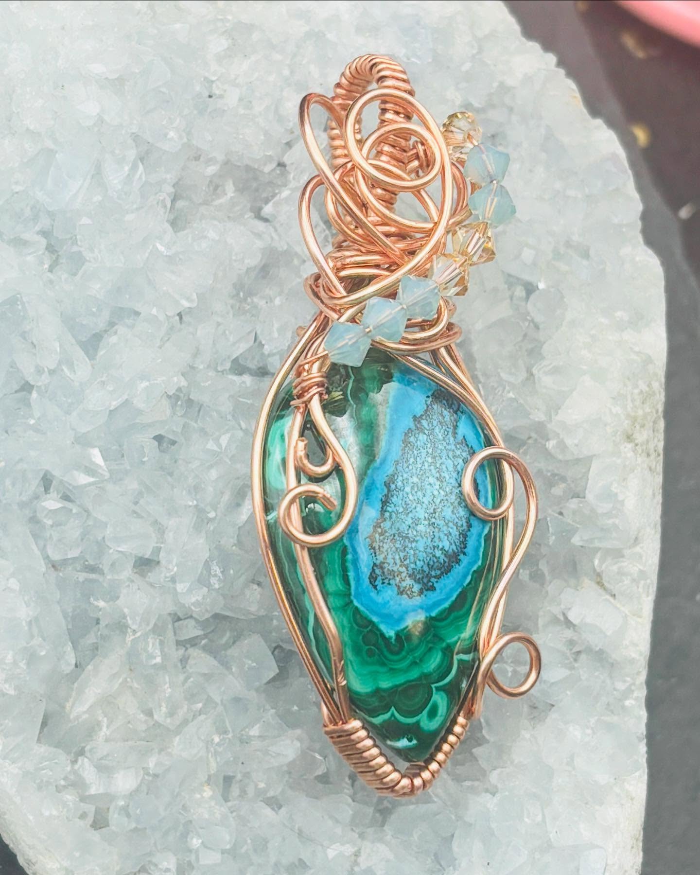 A beautiful malachite.