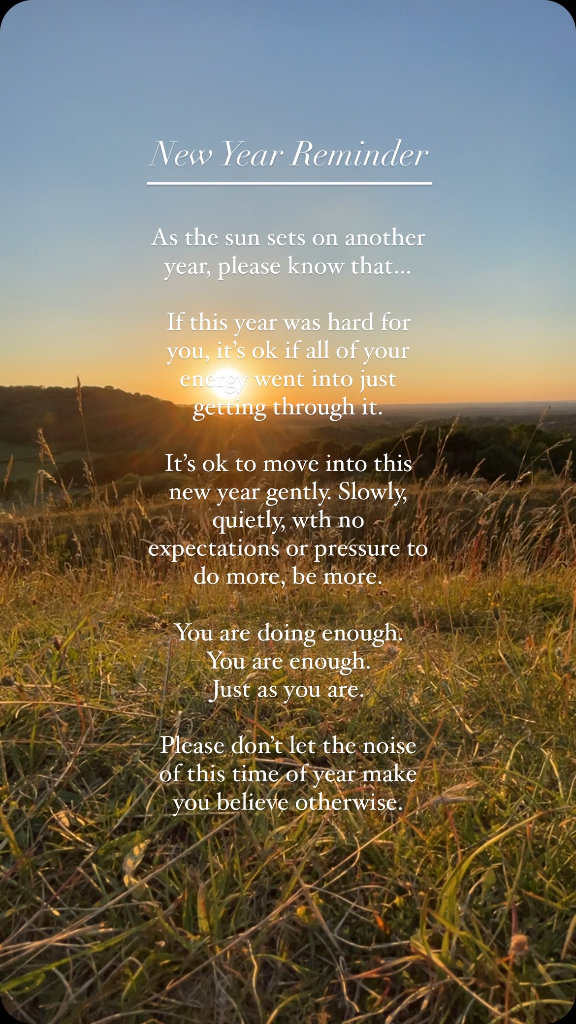 It’s that time of year again where our social media feeds are flooded with highlight reels and new year rhetoric.
Whilst I love to celebrate life and the joy it can bring, it’s so important to remind ourselves that life is not a just highlight reel and what we see of peoples lives on social media is very rarely the full story.
So if you’re finding yourself getting stuck in comparison, feeling pressured to move into the new year with goals or plans, or if you’re feeling down about the year that’s passed, please, please remember that we are all walking our own paths.
If yours has been difficult this year, I’m so sorry, and I hope that 2025 brings you more peace, ease and joy.
Go gently and at your own pace…
All my love,
Hayley 💛
#newyear2024 #newyears2024 #newyearreflections #newyearsameme #newyearsresolutions #motivationalquotes #mentalhealthjourney #griefjourney #onlinecounselling #onlinetherapy #onlinecounsellor #onlinetherapist #newyearquotes