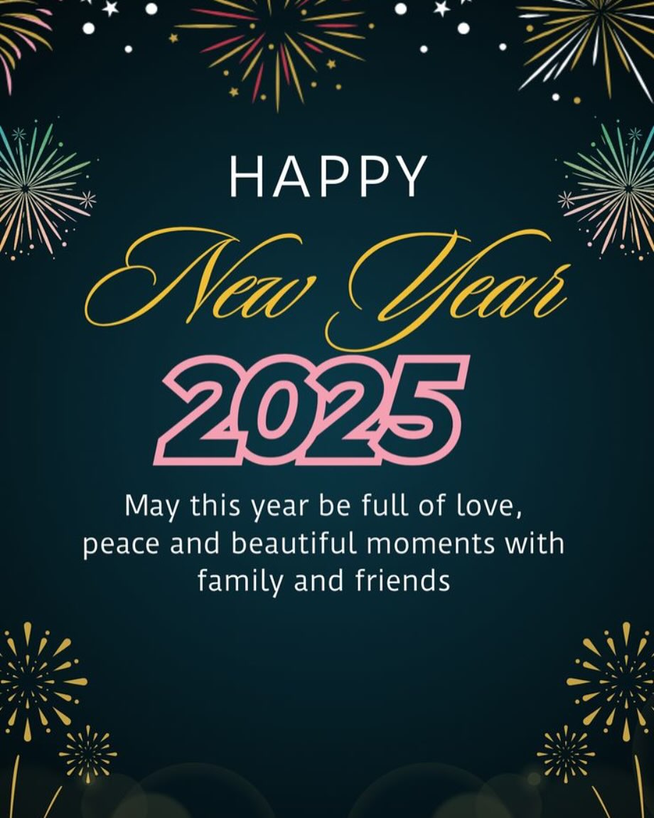 Best wishes for the new year!