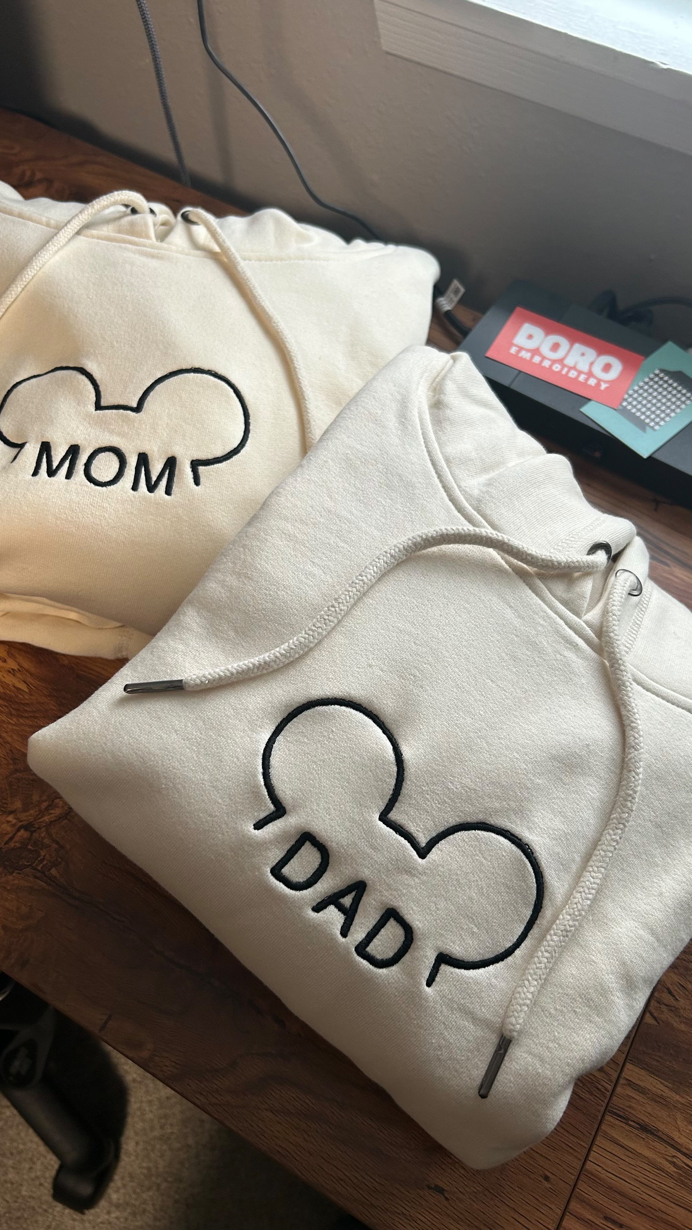 custom hoodies made for courtney 🏰
.
.
.
#embroideredhoodies #embroideredhoodie #disneyhoodie #mickeyears #smallbusinessreels #seattlesmallbusiness #shoplocalshopsmall #customapparel #customembroiderydesigns #customembroidery #disneyfit #disneyadults #disneyadult