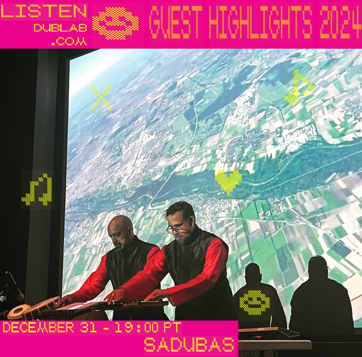 Sadubas is part of @dublab Best of 2024 Favorite Guest Artists marathon!
Tune in on Tuesday December 31 at 7PM PST (19:00) to hear us on dublab.com
We are deeply honored to be part of this marathon featuring so many of our favorite artists. Thank you @goldiezaldivar for the photographs and video captured during our in studio session back in April 2024 ❤️ #dublab