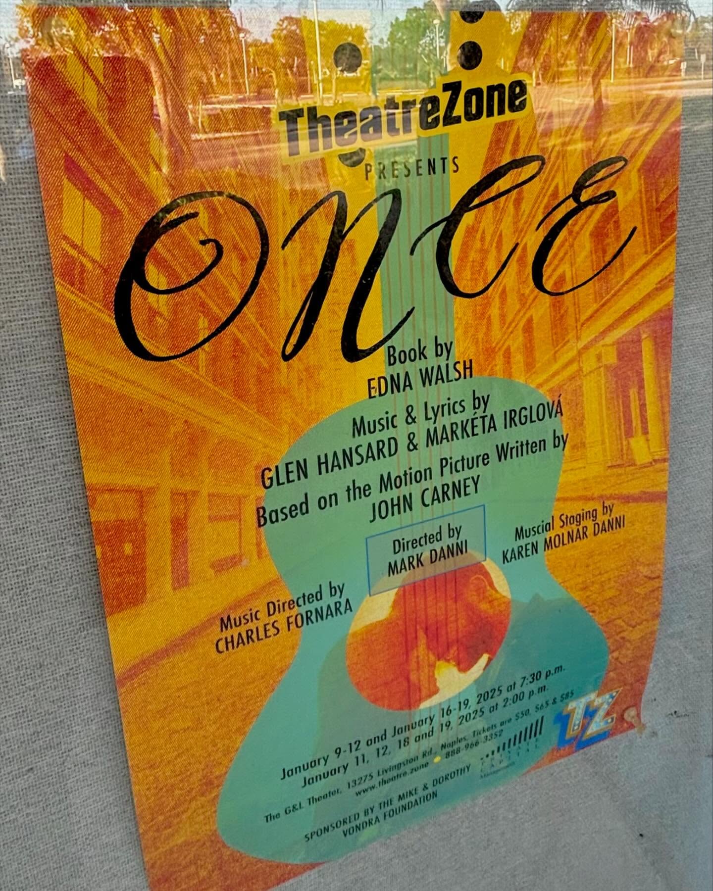 So very excited to share my obligatory “first day of school” post as I start rehearsals for Once the musical at @theatre.zone in Naples, FL.
I have been dying to perform in this show for 14 years. Truly. Bucket list show. Four. Teen. Years.
Insanely excited to be playing the role of Svec, as well as playing guitar, drums and (a new instrument) mandolin. This will stretch me as a performer and musician as we stage this show in just 9 rehearsals.
If you’re near Naples and want to come see the show, please let me know. Only two weeks of performances Jan.9-19.