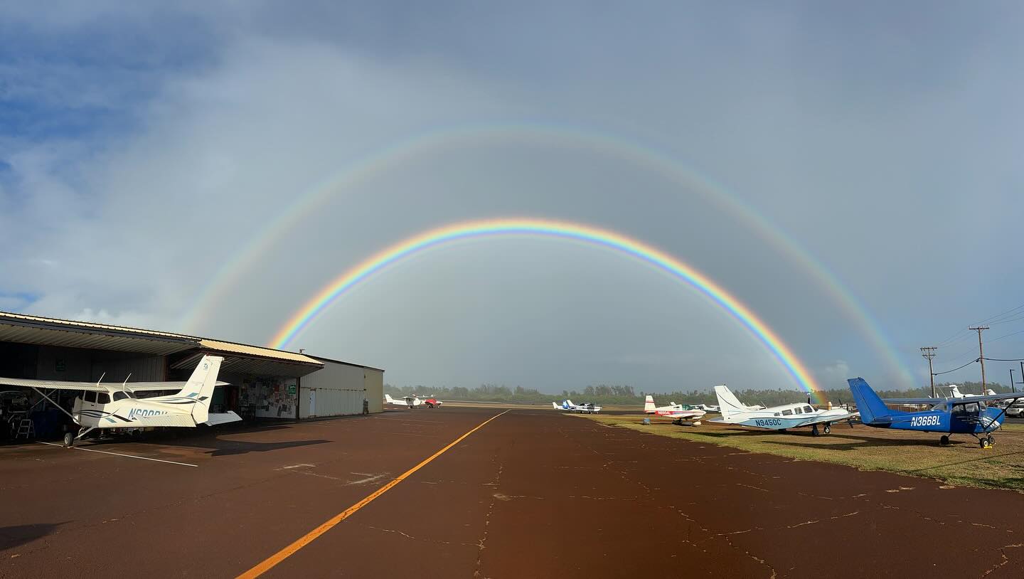 You can find us at the end of the rainbow! #doublerainbow🌈🌈 #explore #mauiaviators #idratherbeflying