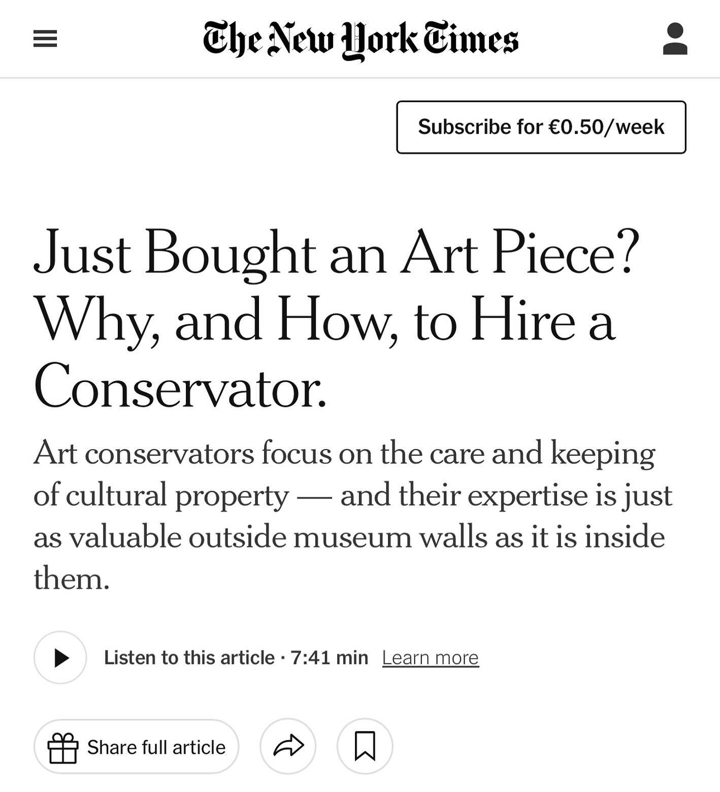The Value of Art Conservation for Collectors and Investors
Art conservation is a subject that fascinates many, so much so that it was recently highlighted by @nytimes!
Conservation isn’t just for museums—it’s essential for anyone who treasures and invests in art.
At Redivivus, we believe conservation is for everyone. Whether you’re an individual collector, gallery, or auction house, we’re your go-to partner for expert care. Our team, led by Gwendolyn Boevé Jones and supported by conservators with international credentials, is trained at world-renowned universities. We provide tailored treatments for artworks from all periods, whether contemporary masterpieces, Old Masters, or historical pieces with complex materials.
Condition reports are a crucial part of our services, ensuring your collection is ready for future sales, loans, or insurance.
With Redivivus, you can have confidence in expert care that preserves both the aesthetic and financial value of your artworks.
Discover the full article here: https://www.nytimes.com/2024/12/02/arts/design/art-conservator-finding.html
#ArtConservation #RedivivusStudio #ArtCollectors #ArtRestoration #NewYorkTimes