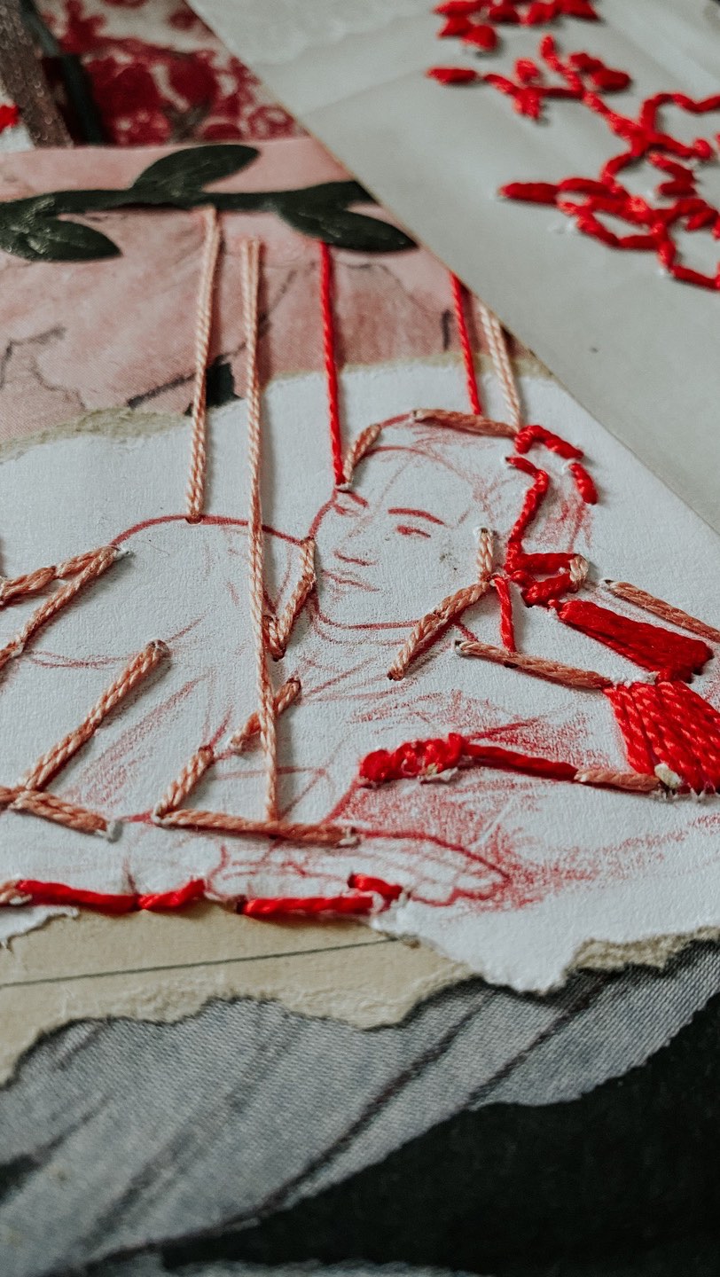 Been thinking about the lessons learnt in 2024… (some days it felt like I was hanging on by a thread tbh🤭)
It’s in those small consistent steps that progress is made….that’s where growth happens, skills are learnt, habits are formed… get up, dress up and show up, in whatever way you are able, progress over perfection every step of the way my friends 🧡🧡
Day 2 of #21daysinmyartworld25 #junkjournaljanuary2025 #outline #creativepractice #makingartwork #cotfa #slowstitching #drawntostitch
#makearteveryday #creativeprocess #thedevilisinthedetails2025