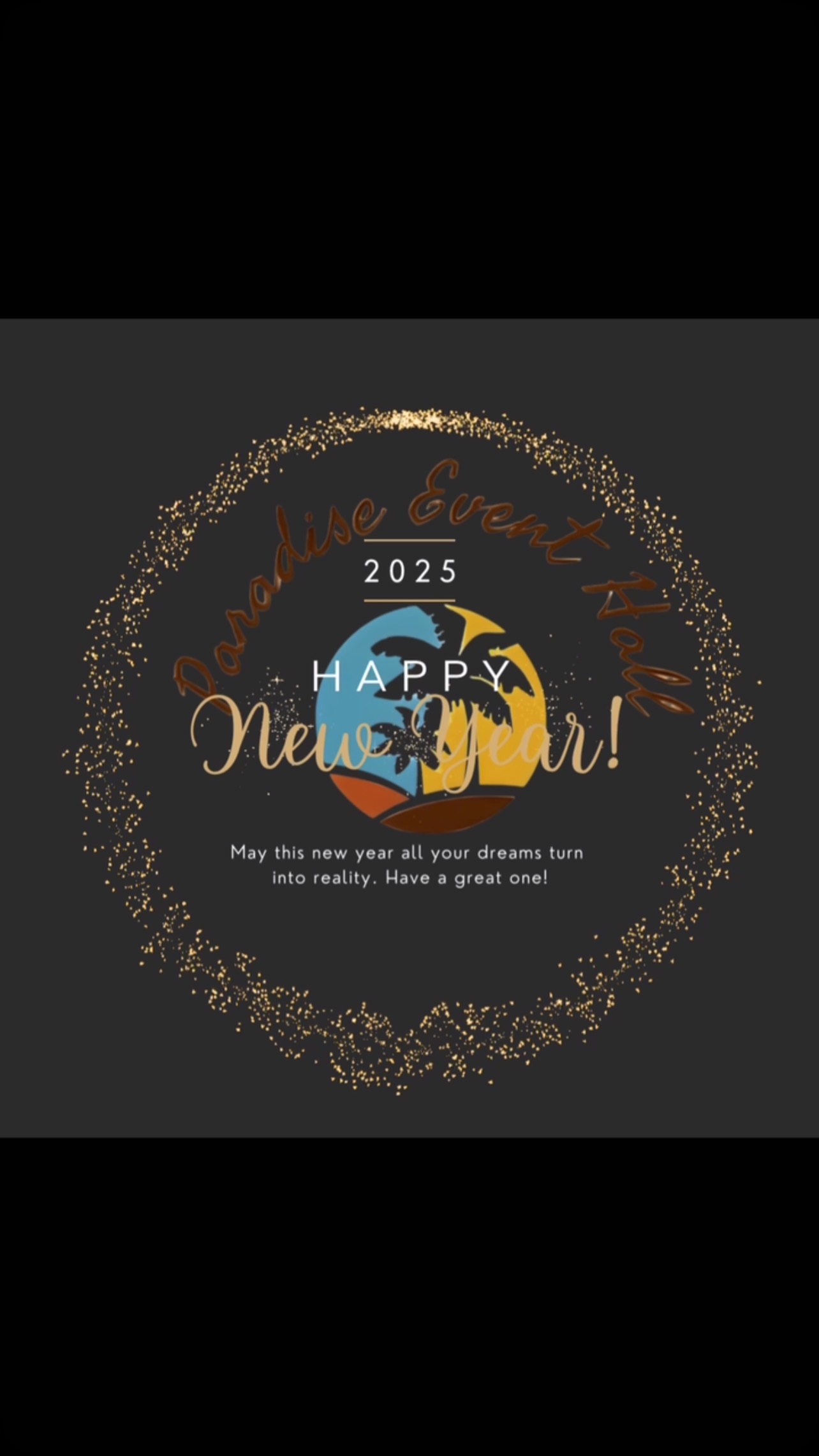 Happy New Year! May this year bring you happiness, success, and endless opportunities. Wishing you and your loved ones health, prosperity, and joy throughout the year ahead! #party #space #event #rent #comedy #paradise #