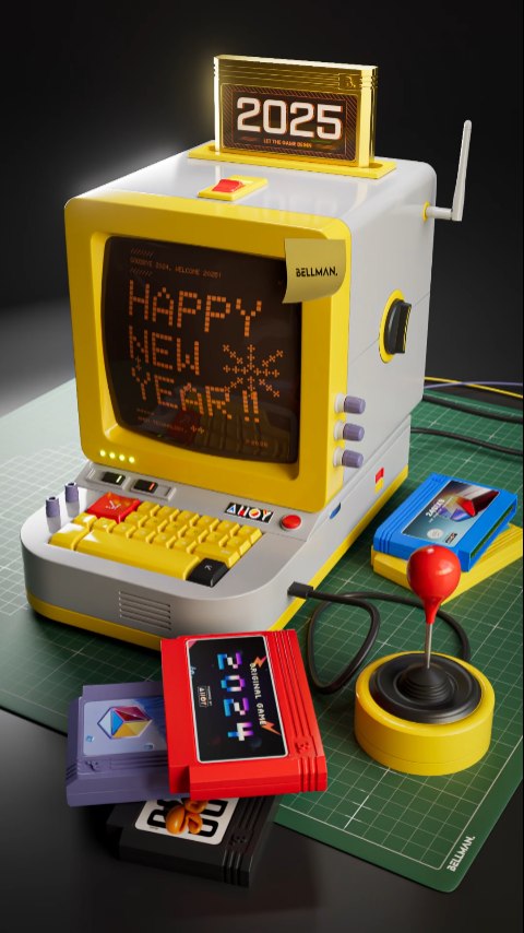 Feliz 2025!🥂
One of my favorites for @bellmanmedia
.
.
.
#2025 #nye #3d #console #nostalgia #retro