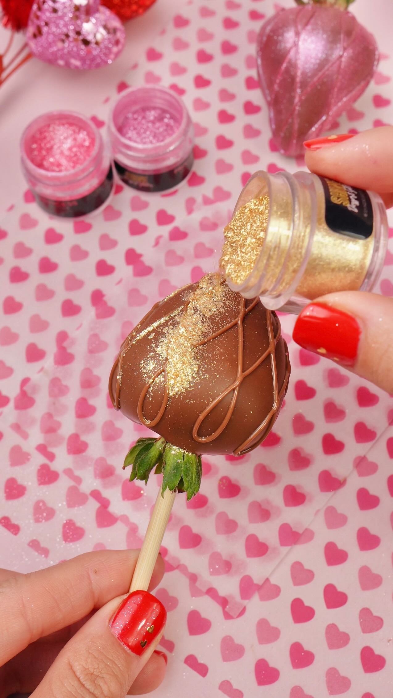 Transform your treats with our edible glitter!🍓Add a little sparkle to your chocolate strawberries, Perfect for any occasion!✨
Shop our “Lovers Trio” at www.shinedessertglitter.com!💕
#ValentinesDay #Love #Valentines #LoveIsInTheAir #Romance #BeMine #ValentineGift #GiftIdeas #Sweethearts #Lover #ValentineVibes #Dessert #SweetTreats #Foodie #DessertLovers #Baking #Sweets #CakeDecorating #EdibleGlitter #ShineDessertGlitter #Vday #Strawberries #ChocolateDippedStrawberries #ChocolateCoveredStrawberries #ValentinesDayTreats #EasyTreats