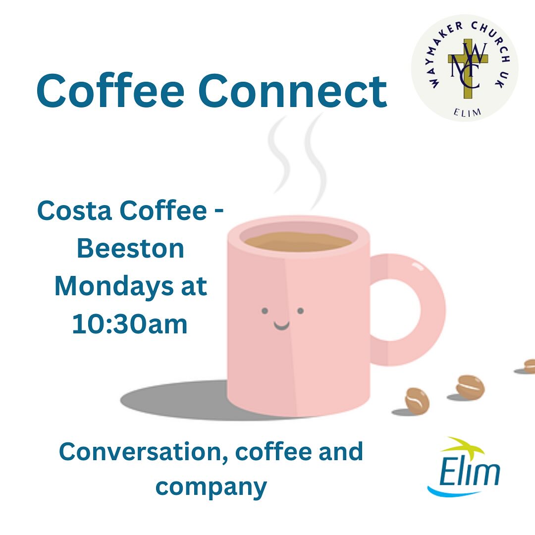 If you’re free on Monday morning, why not join us for coffee connect?
www.waymakerchurchuk.com
#waymaker #coffee #connect #people