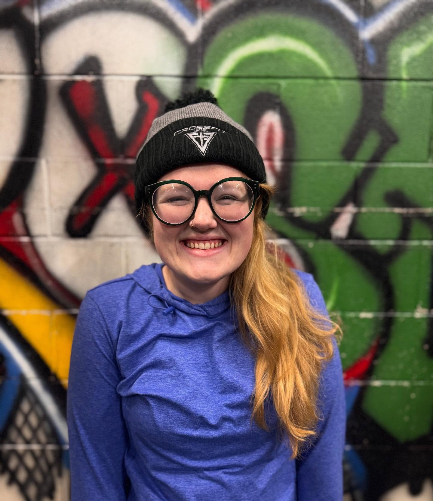 We 💙 Beanie Season and Coach Cara looks precious in her @crossfitsdg beanie. #crossfitsdg #shawneeok #beanieseason