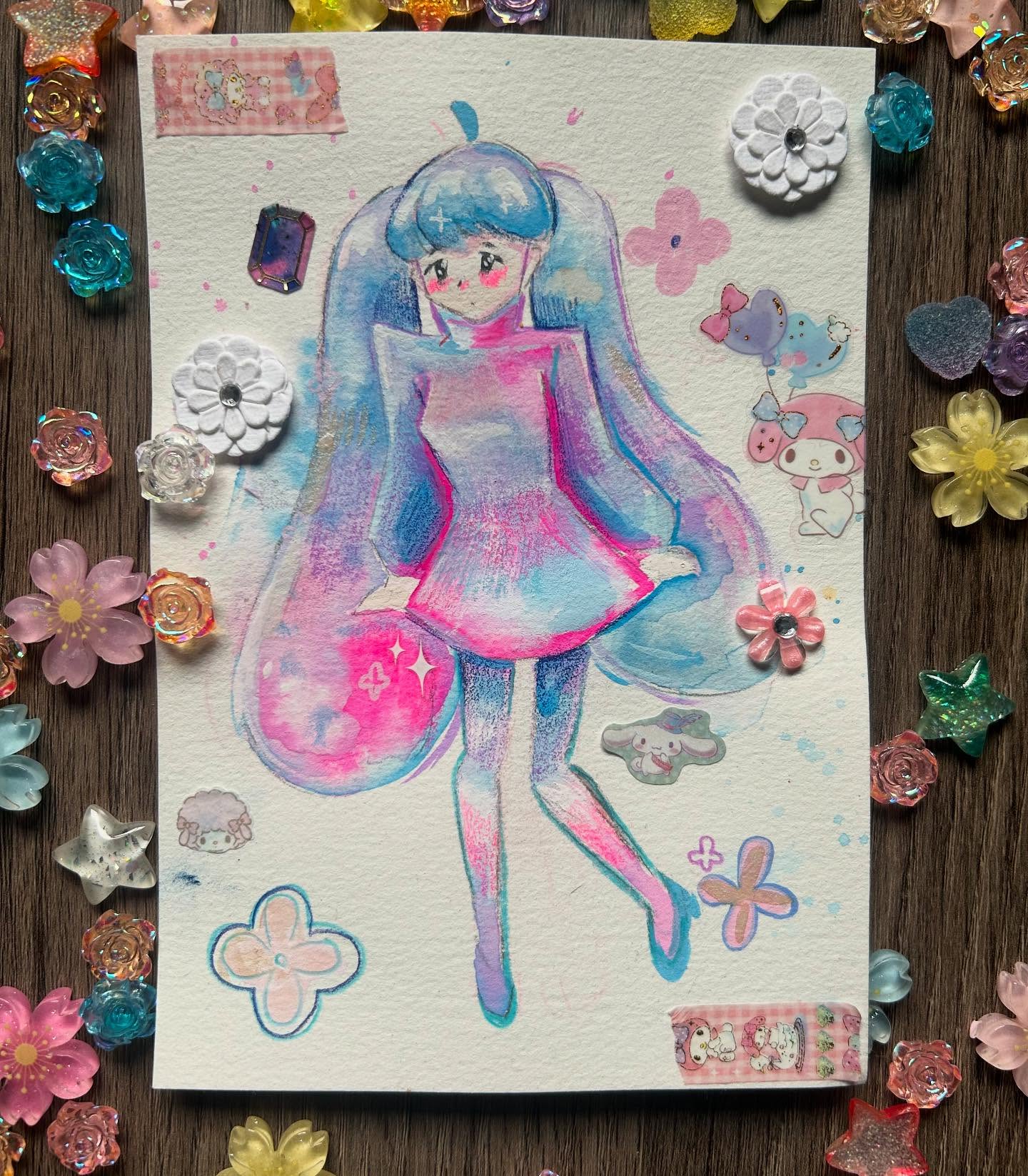 miku my beloved #gouachepainting