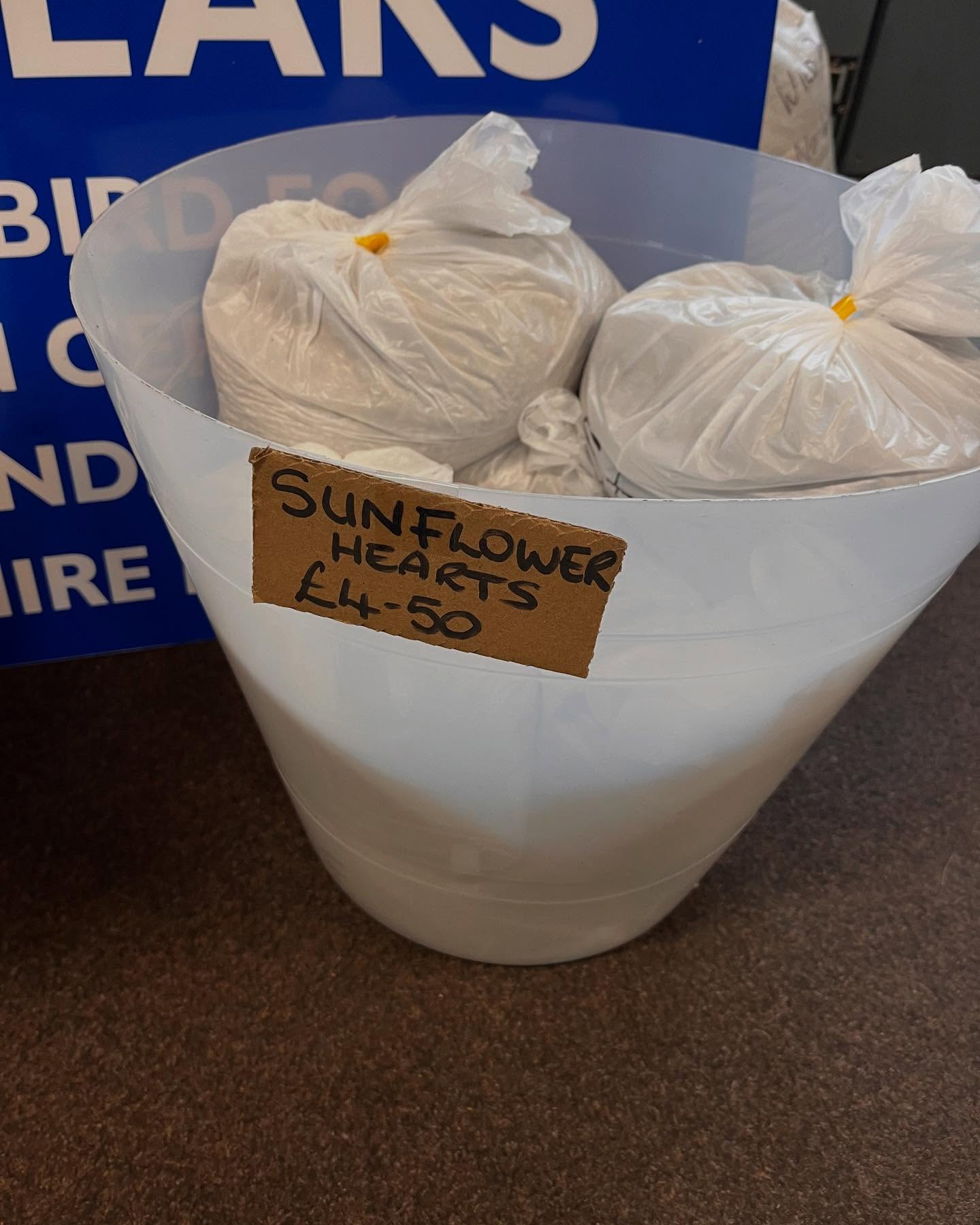 We’re open today Sunday till 2pm and have plenty of wild birdseed and fatballs in stock along with our trusty snow shovels perfect for the snow/slush 😊🌸🐦⬛