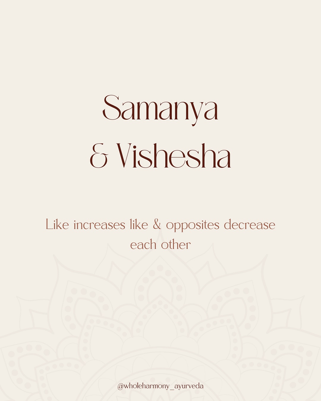 It’s all about balance 🏵️
#ayurveda #ayurvedamedicine #samanyavishesha #samanya #vishesha #balance #oppositesdecrease #oppositesbalance #likeincreaseslike #doshabalance #ayurvedicmedicine #ayurvedicpractitioner #ayurvediclifestyle #naturalhealthcaresolutions #ayurvedicwisdom