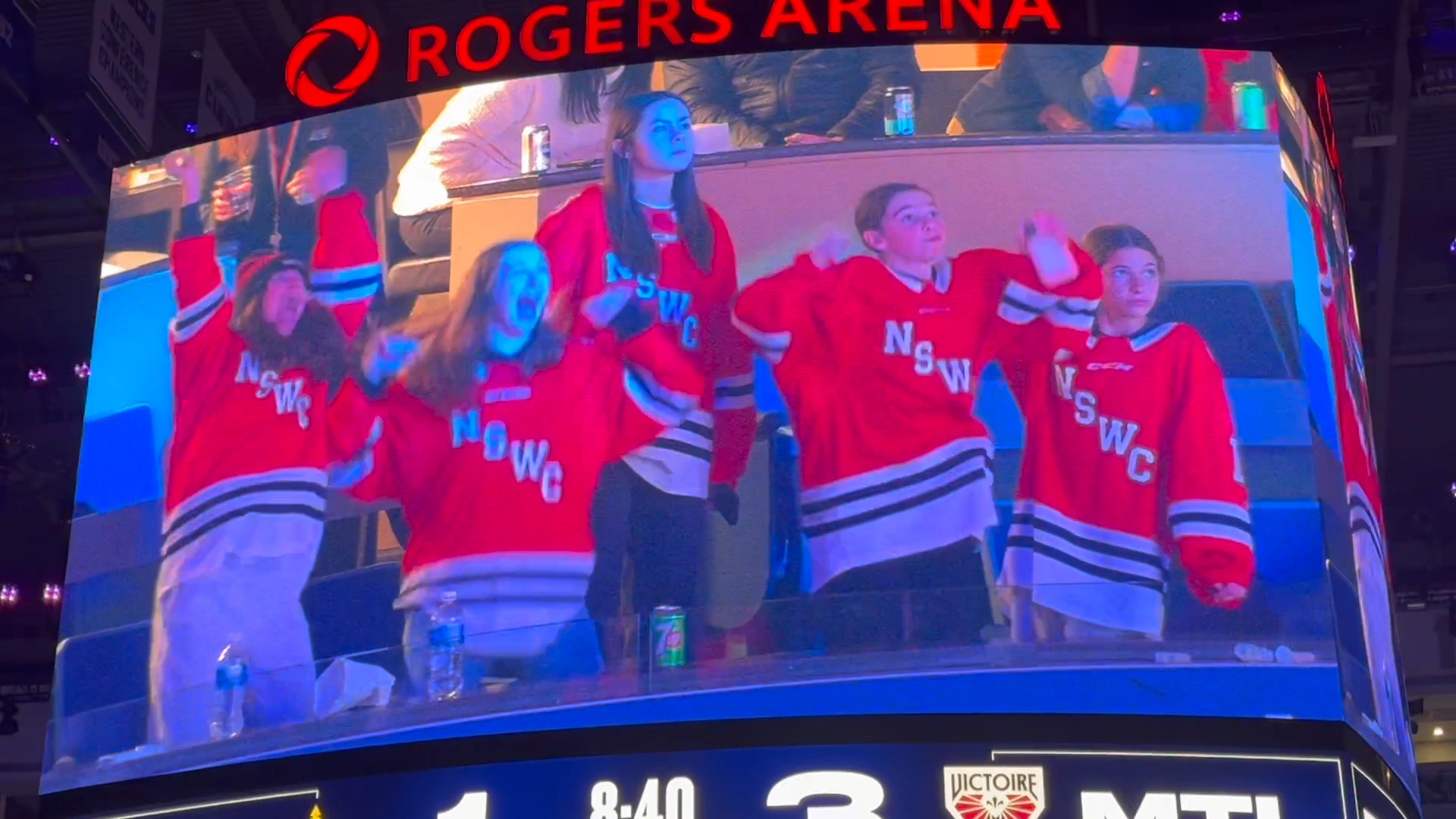 #PWHL Montreal vs Toronto Jumbotron Dancing Part 1