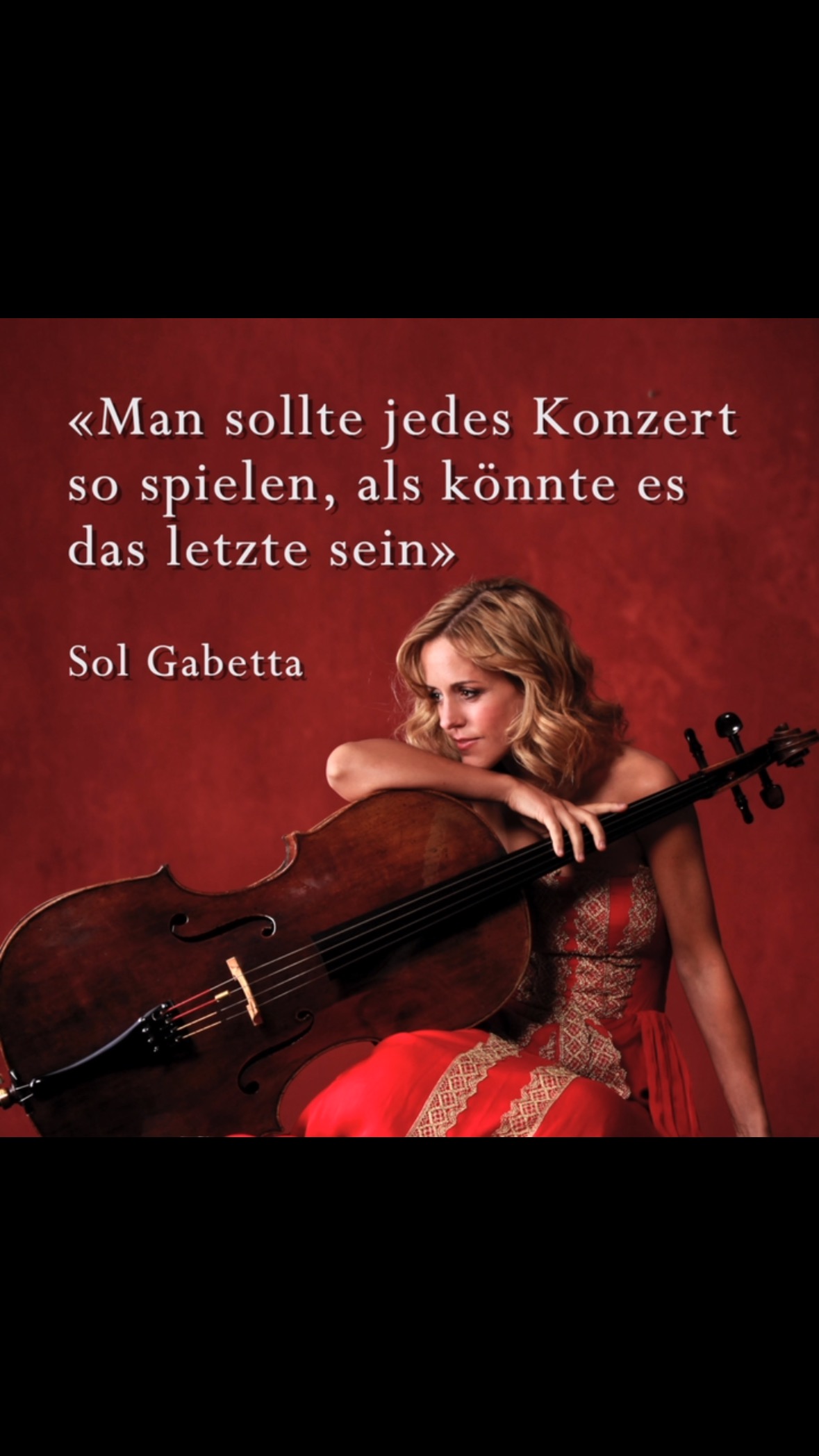 Seit bald 20 Jahren konzertiert @sol_gabetta regelmässig beim @meisterzyklus. Und mehr denn je gilt: wann immer sie auftritt wird ein Konzert zum Ereignis!
@sol_gabetta mit @krisbezuidenhout am 31. Januar 2025 live im @casino_bern
Infos und Tickets
www.meisterzyklus.ch
R. Schumann
Fantasiestücke für Violoncello und Klavier op. 73
J. Brahms
Sonate für Violoncello und Klavier Nr. 2 F-Dur op. 99
F. Mendelssohn
Sonate für Violoncello und Klavier Nr. 2 D-Dur op. 58