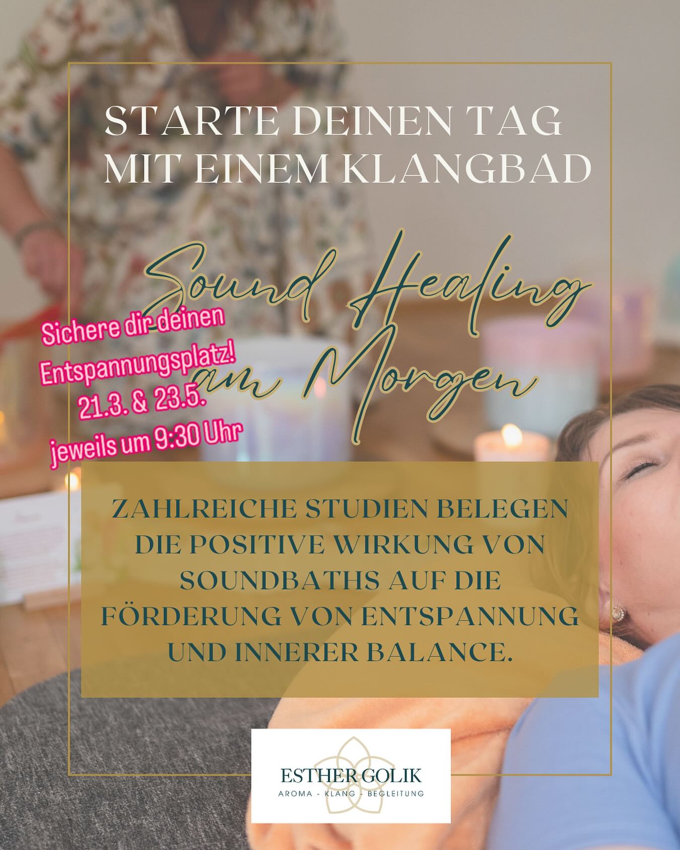 Starte deinen Tag mit einem Klangbad! 🌅
Hast du schon einmal die transformative Kraft eines Klangbades erlebt? 🎶💖
Hier sind einige Vorteile, die dir helfen, den Morgen auf eine ganz neue Art und Weise zu begrüßen:
Stressabbau: Die sanften Klänge der Klangschalen helfen, Stress abzubauen und bringen dich in einen Zustand der Entspannung. Perfekt, um den Tag gelassen zu beginnen! 🌿
Klarheit und Fokus: Die harmonischen Schwingungen fördern die Konzentration und Klarheit im Geist. So kannst du deine Gedanken ordnen und dich auf das Wesentliche konzentrieren. 🧘♀️🧘♂️
Energie tanken: Klangbäder aktivieren deine Energiezentren und bringen deinen Körper in Einklang. Du fühlst dich erfrischt und bereit, die Herausforderungen des Tages anzugehen! ⚡️
Emotionale Balance: Die Klänge helfen, emotionale Blockaden zu lösen und fördern ein Gefühl von innerem Frieden und Ausgeglichenheit. 💫
Kreativität anregen: Lass dich von den Klängen inspirieren! Ein klarer Geist ist der Nährboden für kreative Ideen und Lösungen. 🎨
Nimm dir eine Stunde Zeit für ein Klangbad – sei es allein oder in einer Gruppe – und spüre die positive Veränderung in deinem Leben!
#Klangbad #Morgenritual #Entspannung #Achtsamkeit #Selbstfürsorge #Energie #Kreativität #InnererFrieden