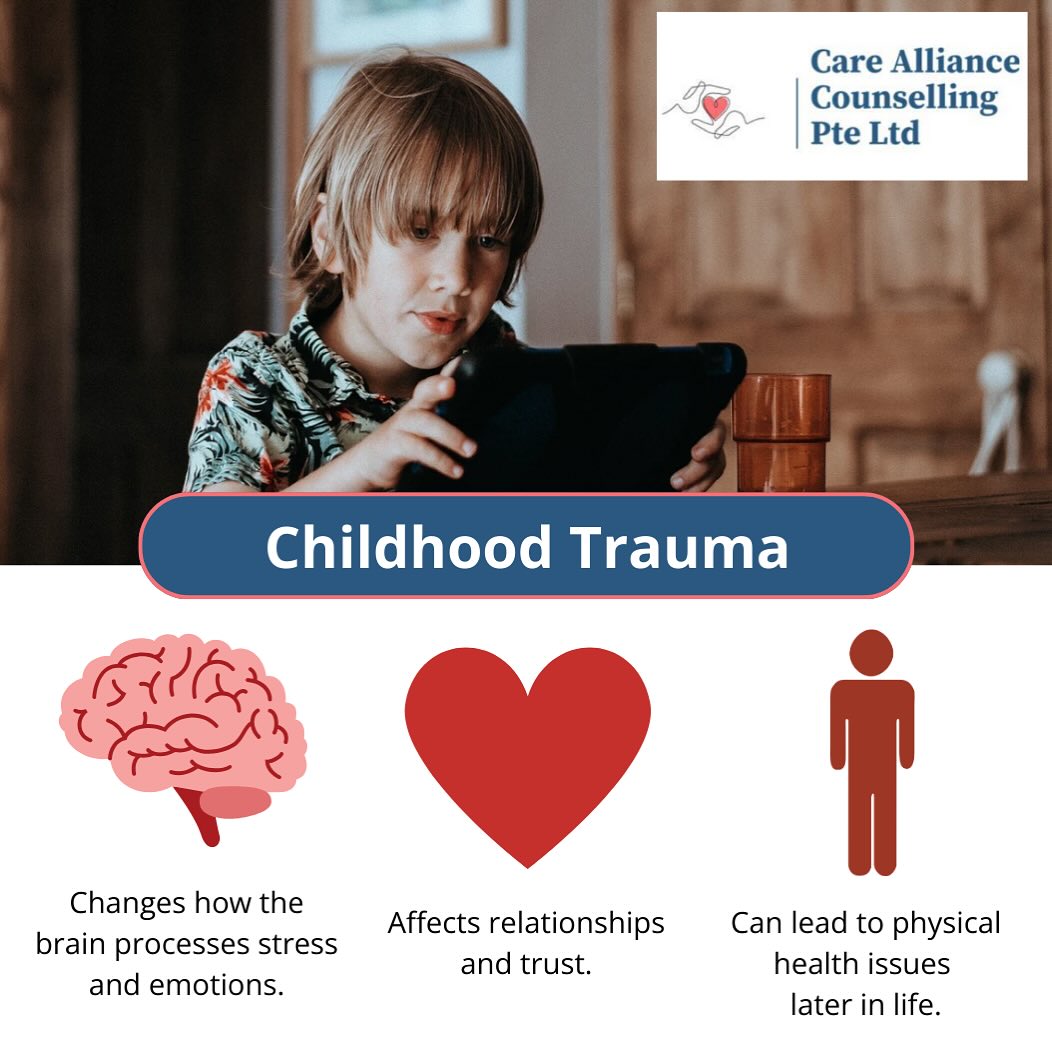 What is Childhood Trauma?
Childhood trauma refers to distressing experiences, such as abuse, neglect, or loss, that can impact emotional, psychological, and even physical well-being as we grow.
Trauma affects the brain, relationships, and the body, but healing is possible. With the right support, individuals can process these experiences and build a brighter tuture.
At Care Alliance Counselling, we’re here to walk with you on your journey toward healing.
#ChildhoodTrauma #TraumaHealing #MentalHealthAwareness #Counselling #HopeAndHealing