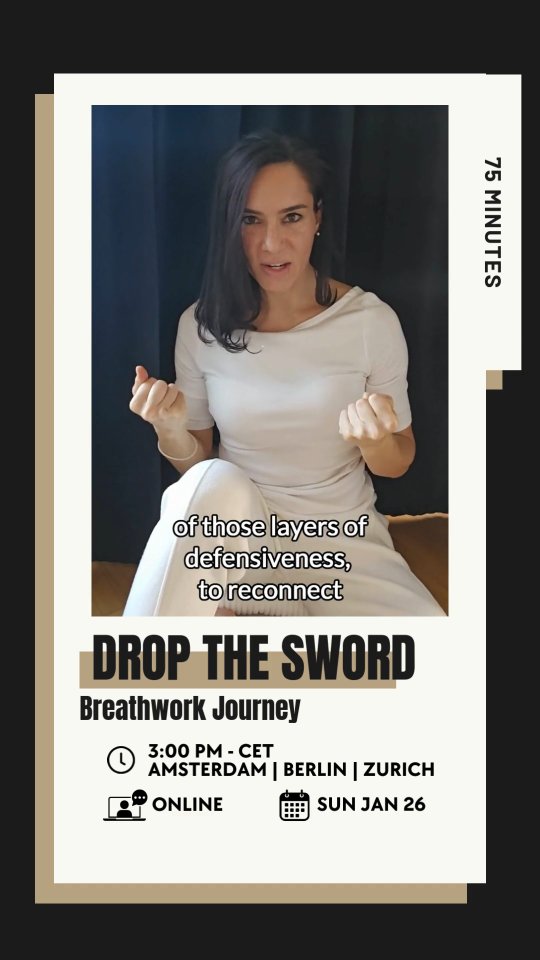 Are you ready to set down the heavy armor, open up to life, and reconnect with your true self?
Join us for a transformative 75-minute online breathwork session designed to help you release the pressure of always "soldiering up" and open yourself to the richness of life.
This session invites you to pause, breathe, and create space for a deeper connection with yourself and others.
Through neuroception, embodiment, breathwork, and a guided meditation, you’ll be led to:
🌿 Letting Go of the Need for Perfection. Release the belief that you always have to "have it together." By softening your defenses, you'll discover the relief and emotional connection that comes from simply being.
💫 Creating Space to Drop the Shield. Open yourself to feel, to express, and to connect. Drop[ping the shield isn't weakness; it's a gateway to true intimacy and deeper self-awareness.
❤️ Practicing Self-Care. Honor your body and spirit by releasing the constant need to be strong. Learn to rest, nurture yourself, and reclaim your energy.
With expert facilitation and soothing soundscapes, this session is perfect for anyone who:
- Feels overwhelmed by the constant pressure to perform.
- Struggles to let go of control or perfectionism.
- Wants to nurture deeper emotional connections with themselves and others.
This is your moment to lay down the sword, reconnect with your softness, and let life flow through you.
Come breathe with us and embrace the freedom of living open-heartedly.
#breathwork #vulnerability #selfcare #mindfulness #emotionalrelease #lettinggo #innerpeace #healingjourney #personalgrowth