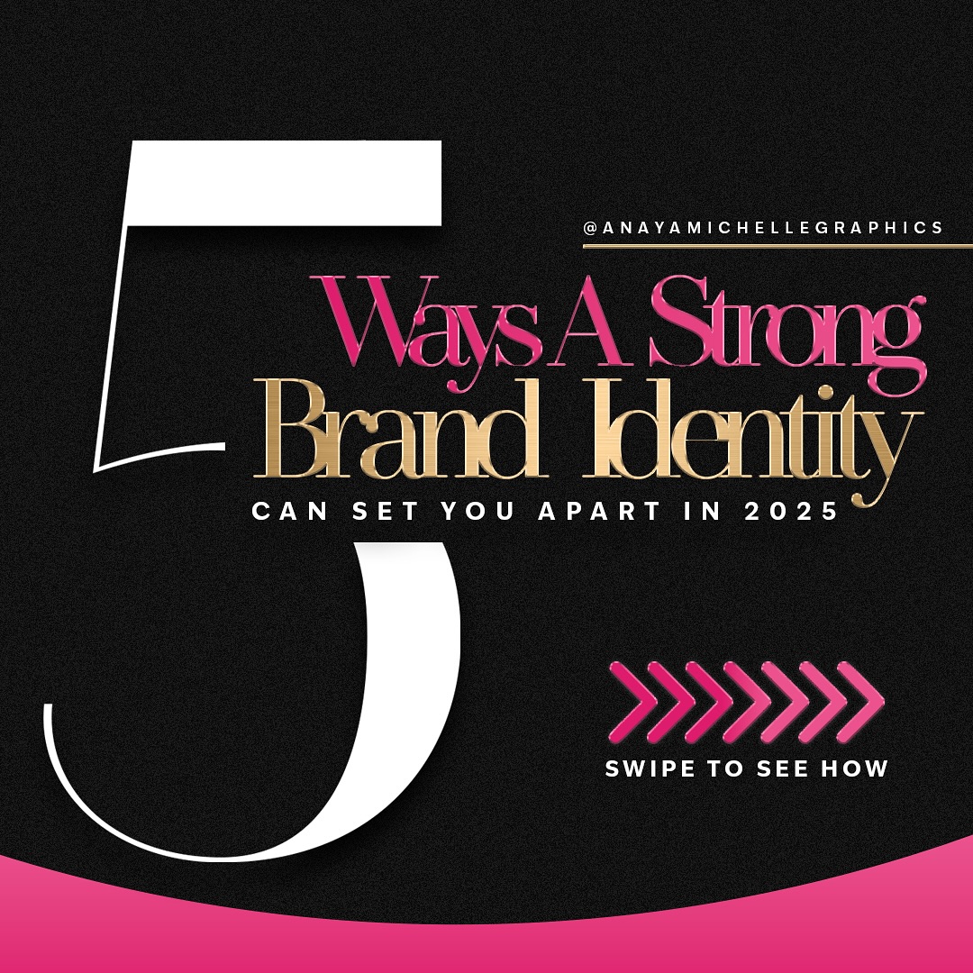 Let’s be real—your brand is the first thing people notice about your business. In 2025, it’s time to stop blending in and start standing out 🗣️
Swipe through to see 5 ways a strong brand identity can set you apart and help you attract the right clients (the ones you’ve been dreaming about) 💕
DM me if you’re ready to start building a brand that works FOR you!
Which of these is your top branding goal this year?