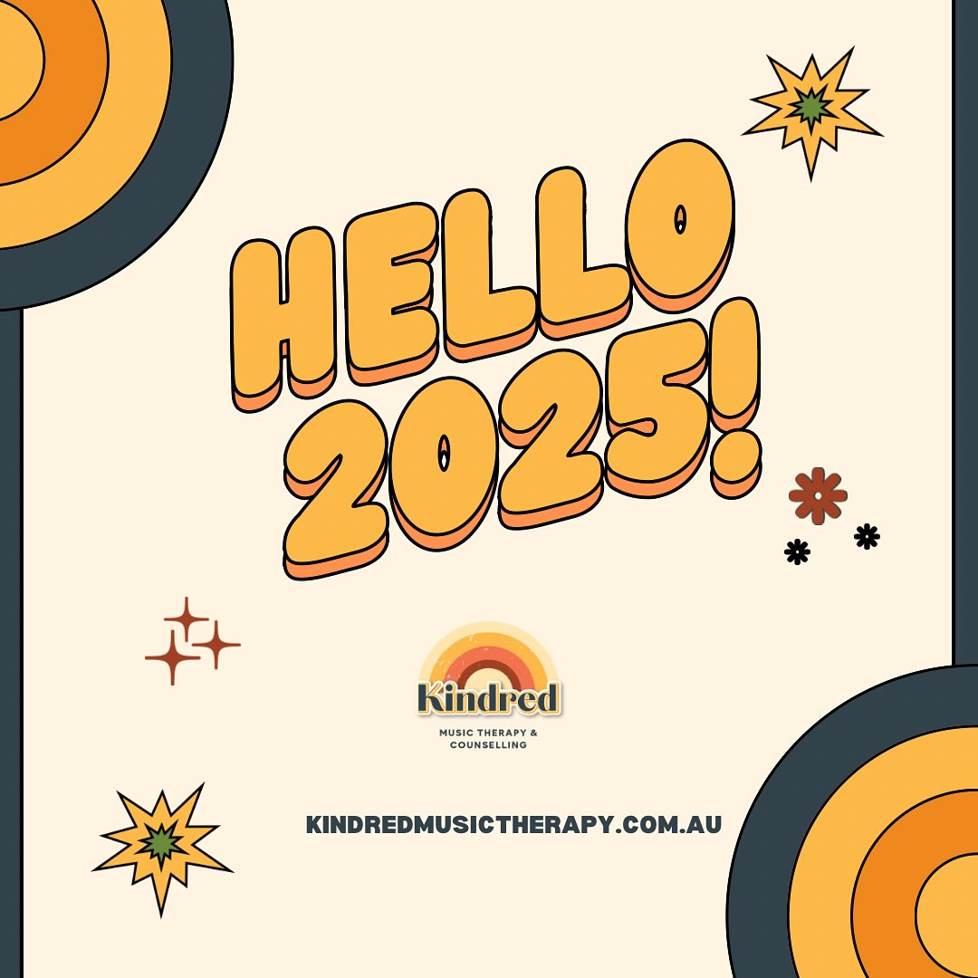 We’re back for 2025 and ready to rock and roll! We are looking forward to reconnecting with our participants and families, and ready to make all the music.
We have so much to tell you and lots of developments in the works, including a brand new service delivery coming your way! Keep an eye out for some exciting news from the Kindred team 🙊
Happy New Year! ✨