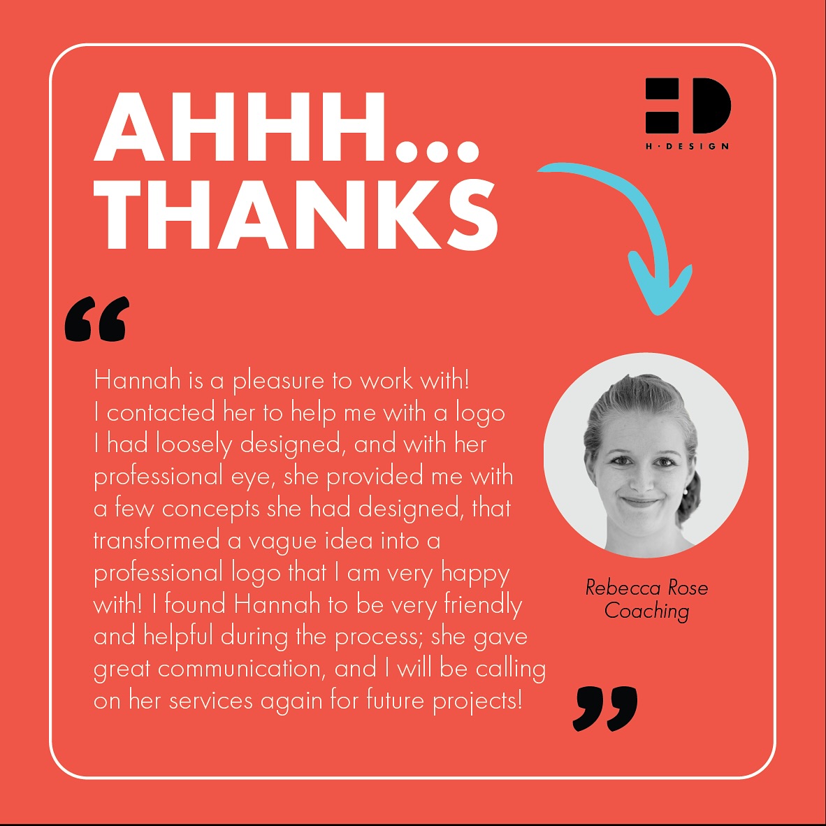 ✨ Client Love ✨
It’s always so nice to receive kind feedback from the people I’ve worked with. Here’s what Rebecca had to say! 😊
Wishing you all the best with your new venture, Rebecca—I can’t wait to see it grow!