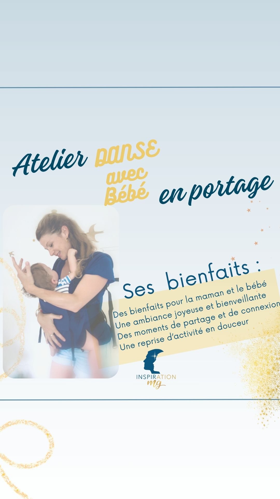 LA DANSE EN PORTAGE MAMAN(/PAPA) & BÉBÉ
🤱 C’est quoi ?
Des mouvements doux
Des danses joyeuses et adaptées
🤱Pour qui ?
Les jeunes parents
Les mamans en post-partum
Les non danseurs
Les bébés de la naissance aux 1ers pas
🤱Pour Quoi ?
Reprendre une activité en douceur
Partager des moments conviviaux en collectif
Créer du lien parent-enfant
Bercer et apaiser bébé ( et l’endormir😉)
Créer des souvenirs précieux de complicité …
🤱C’est quand ?
Une fois par mois
Dans la région de Bordeaux
consultez les dates et lieux des ateliers (lien dans la bio)
Des ateliers certifiés @mamdanse #mamdanse
#danseportage #danseavecbebe #danseenportage #dansemamanbebe #postpartum #maternite #perinatalite #parentalite #bordeaux #entredeuxmers#eysines#creon#libourne #sadirac #croignon#bouliac #latresne #saintloubes @mairie_de_sadirac_33670