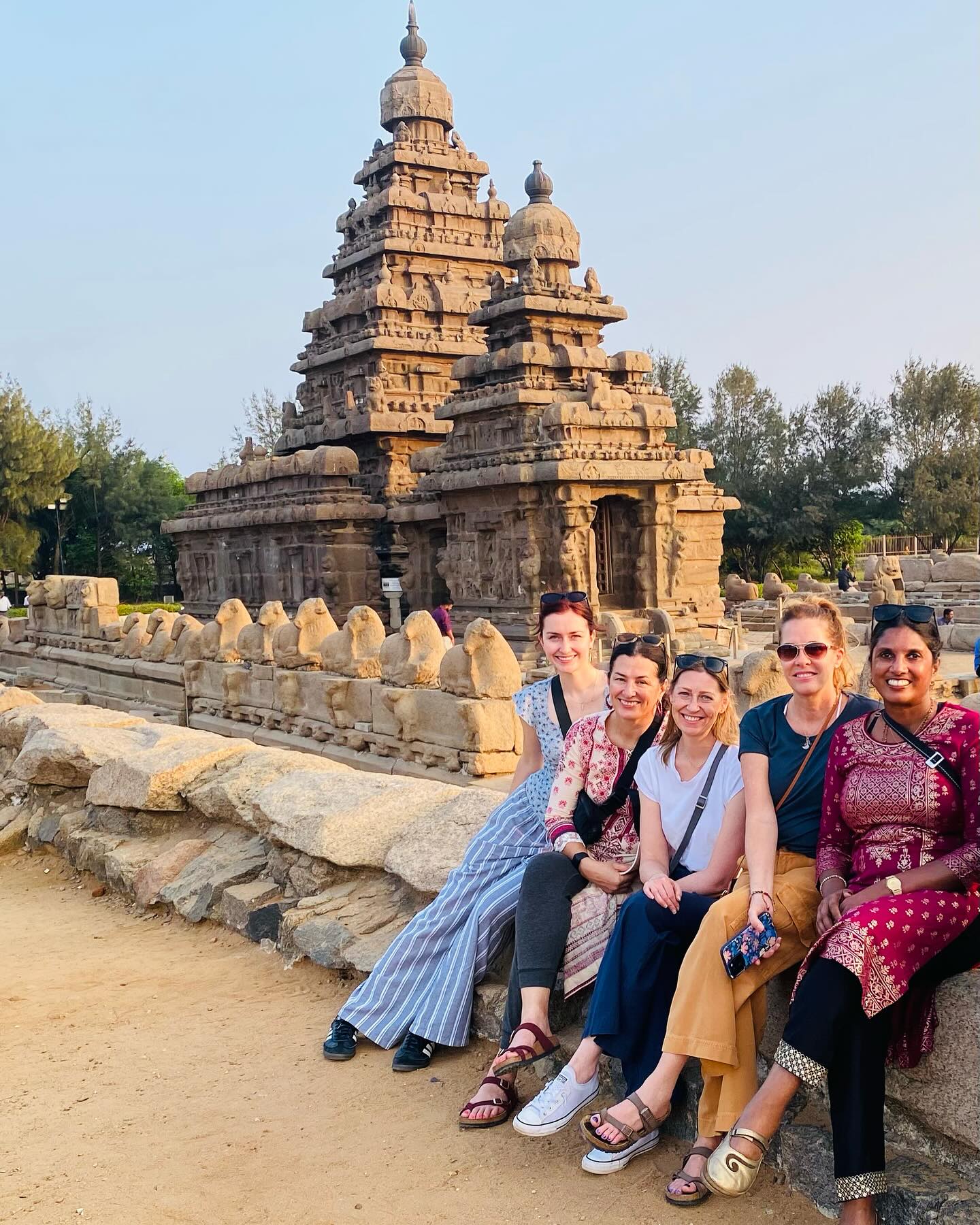 Enjoying the amazing stone carvings in Mahabalipuram #india #southindia #stone #carvings #travel #womenstravel #incredibleindia