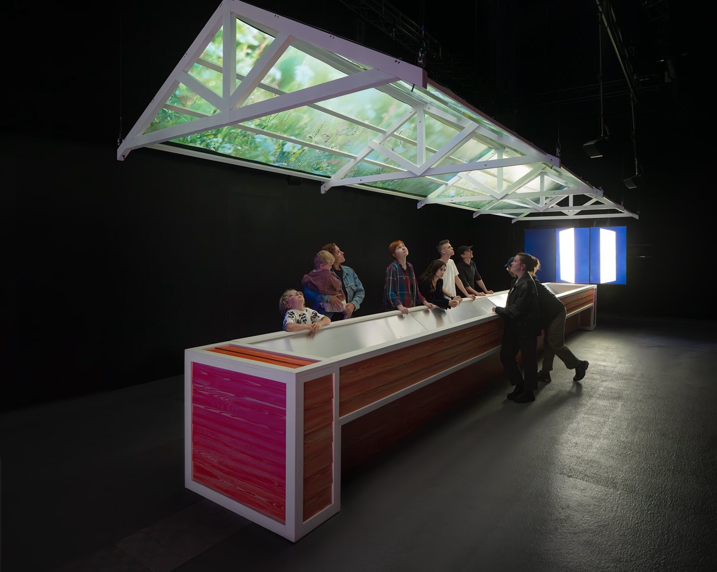 30ft feeding trough with overhead projectors, designed and built for @marshmallowlaserfeast and their excelent show ‘Sweet Dreams’ at @factory_international last year.
High contrast phsycidelic wood grain scenic effect by @e.gaz.made and built with @__marti__me
-
-
-
-
#interactive #exhibitiondesign #setbuild #propmake #sweetdreams #chickencoop #setdesign #londonsetdesigner