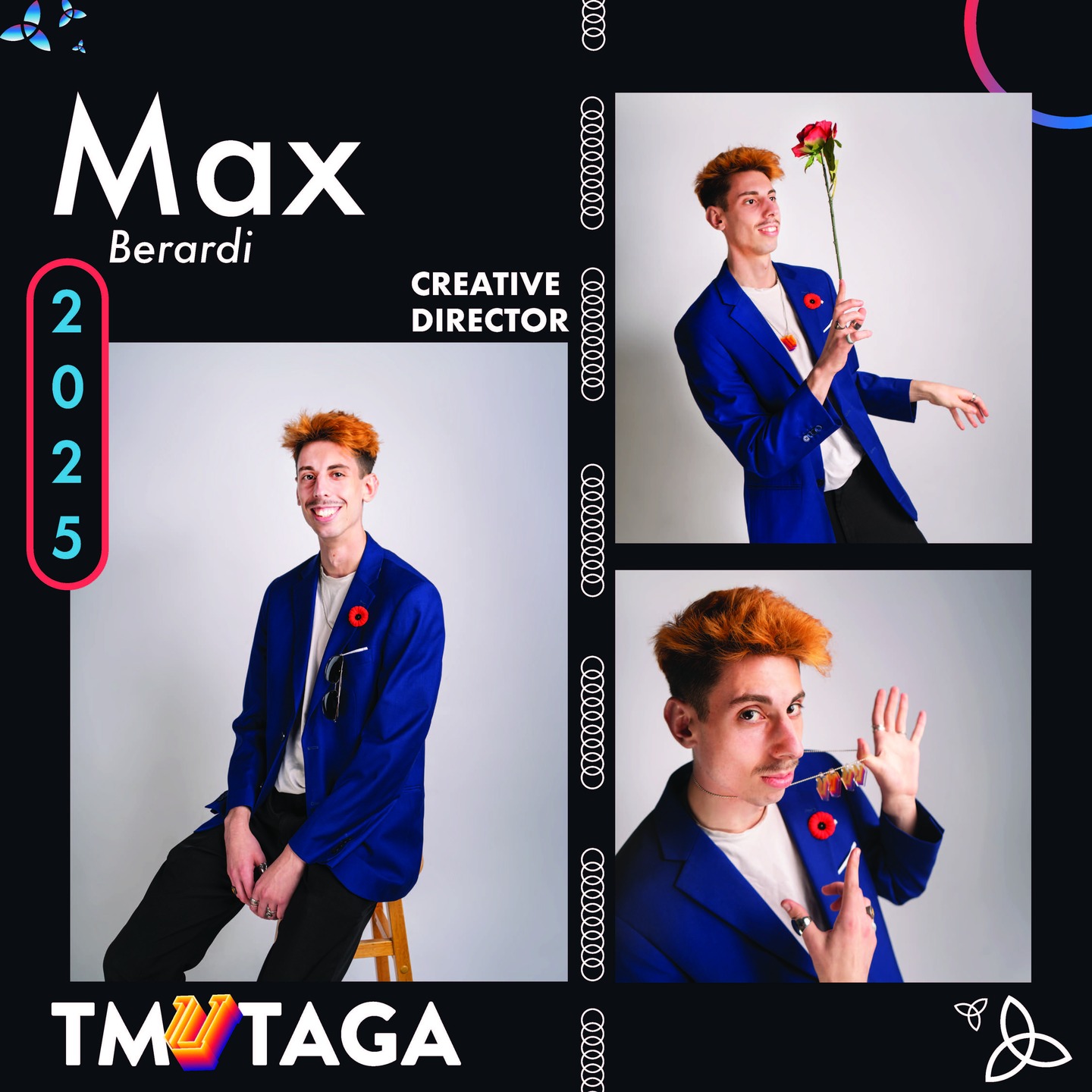 Meet TMUTAGA's creative team!
Hello hello. I’m Max and I’m this year’s Creative Director for TMUTAGA. I am a fourth year student here at GCM. I’m very excited for everyone to see what we’ve been cooking up, we’ve all been hard at work to make the best work possible!
If I’m not working you’ll probably see me around HEI, it's my second home. I’m a massive nerd when it comes to hockey (GLG!), movies, and bizarre trivia.
You’re free to like my single post: @therealyaoming (In all seriousness if you have any questions about TMUTAGA or GCM in general don’t be afraid to reach out, I’m always happy to help!!)