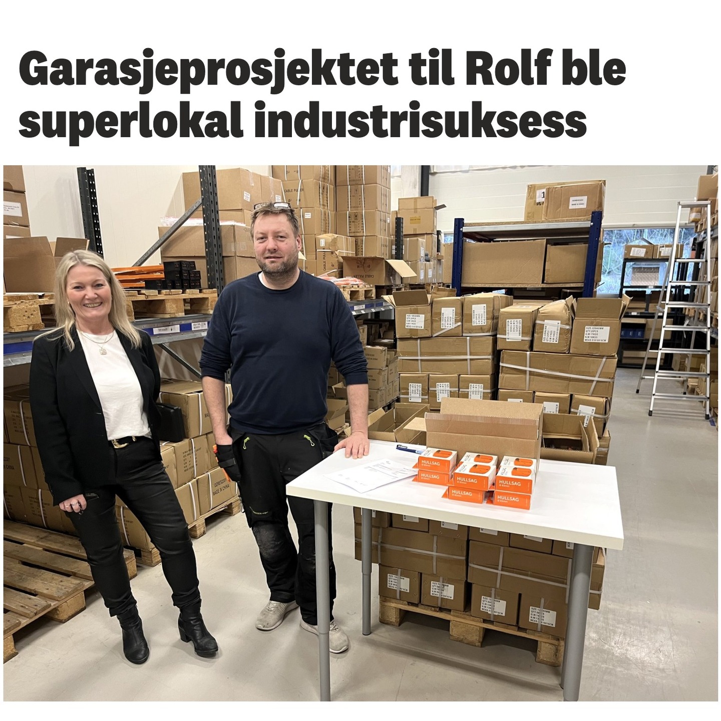 Omtalt som 𝘀𝘂𝗽𝗲𝗿𝗹𝗼𝗸𝗮𝗹 𝗶𝗻𝗱𝘂𝘀𝘁𝗿𝗶𝘀𝘂𝗸𝘀𝗲𝘀𝘀, faktisk 😅
Det er ikke hver dag vi blir omtalt i media. Så når det først gjøres må det deles videre. 🤗
Det er super skummelt å prate med journalister for en har ikke helt kontroll på hva som kommer ut av det.
Vi hadde en lang og hyggelig samtale med Anne Kristine Dehli på torsdag forrige uke og på søndag våknet vi til innlegget om oss i Avisen KRS.
Det er jo hyggelig med litt "anerkjennelse" som jeg tenker dette er. 🥰 Det var ikke veldig skummelt å ha Anne involvert i dette ser vi nå.
https://www.krs.no/garasjeprosjektet-til-rolf-ble-superlokal-industrisuksess/s/5-157-371423