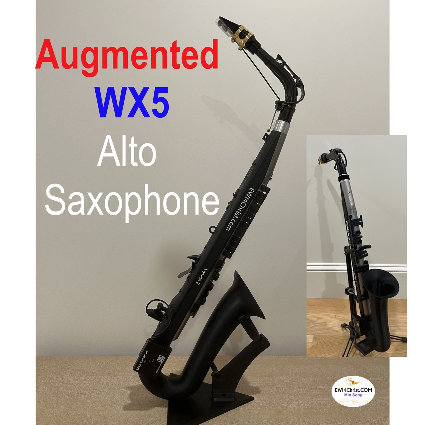 I I have successfully transformed the Yamaha WX5 into a digital alto saxophone while preserving all of its original functions. Enhancements include improved octave keys and a refined pitch wheel for better performance. The instrument is powered by a USB power bank discreetly housed inside the bell, and full wireless MIDI capability is achieved using a Panda MIDI wireless transmitter.
One of the most challenging aspects of this modification was the mouthpiece mechanism. I developed a functional solution using a lever system, incorporating a bite sensor with a magnet. The pitch bend amount is controlled by the distance between the sensor and the magnet. The bell and the stand were created by 3D printing.
#ewi4christ
#ewi #windcontroller