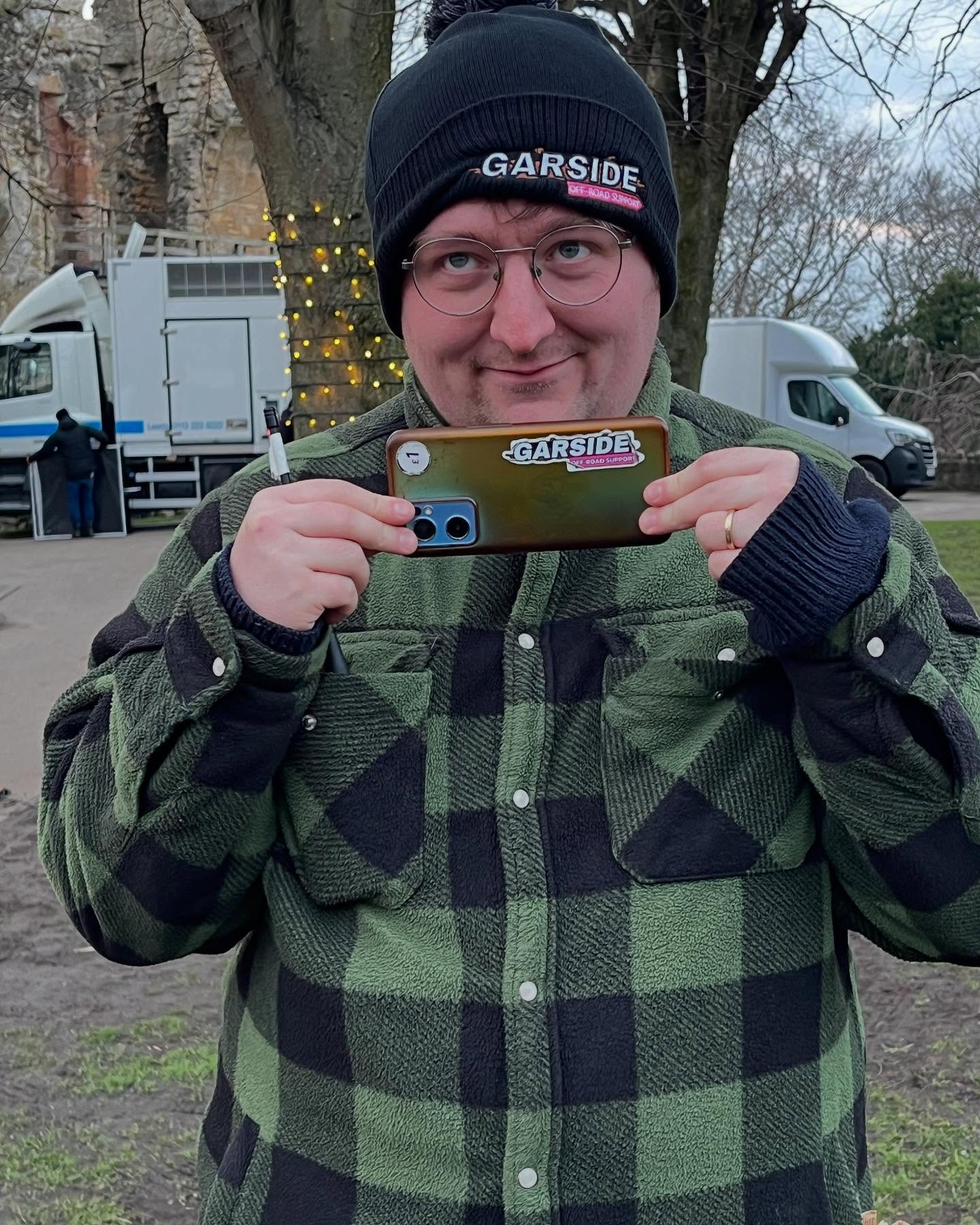 This guy sure does like his merch! 😝 #filmandtv #onset #onlocation