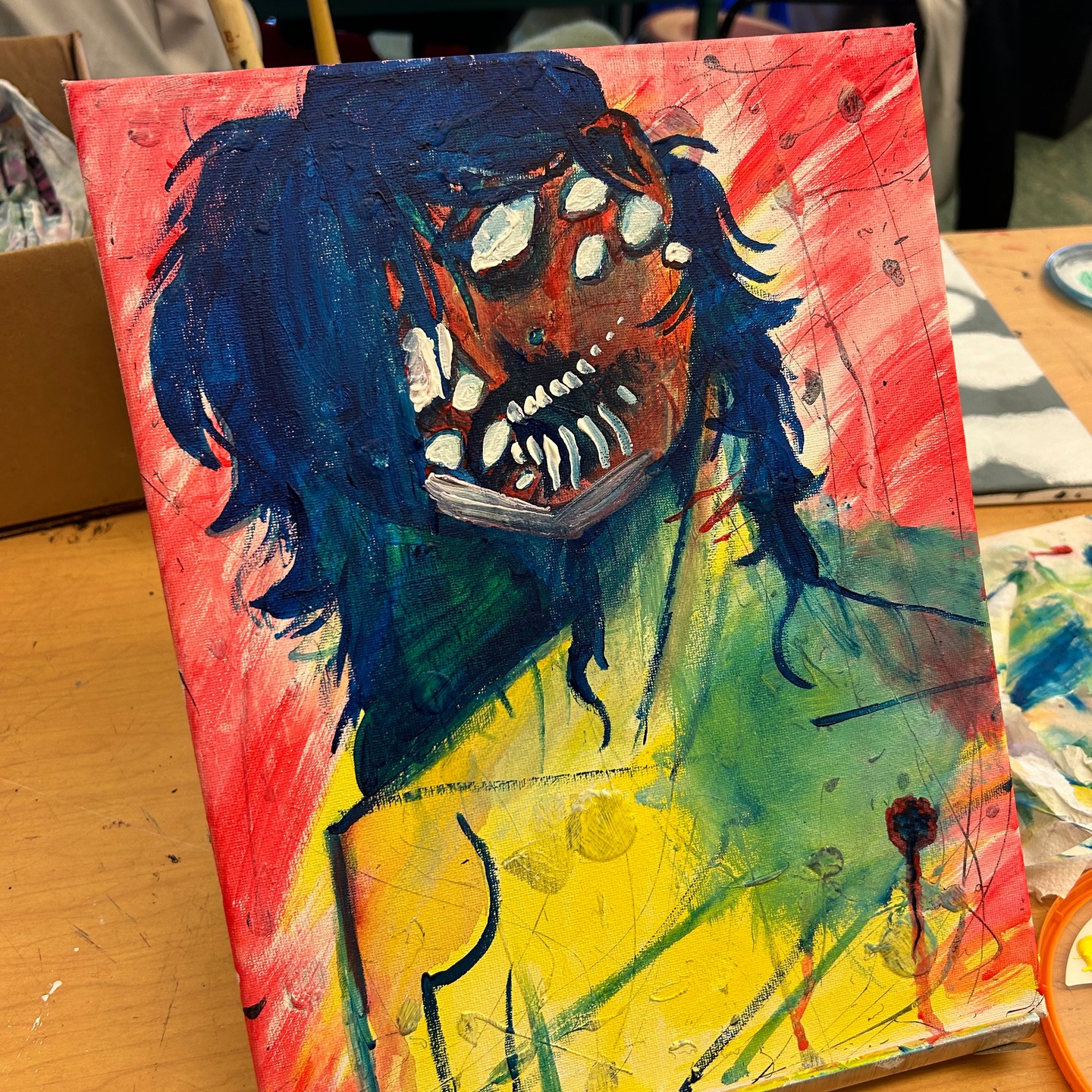 The new year is upon us and just like that January is already halfway gone! Our students have been creating amazing works of art as usual in our art room. From acrylics to ceramics, scary to cute it's all celebrated here in the Artemis studio!